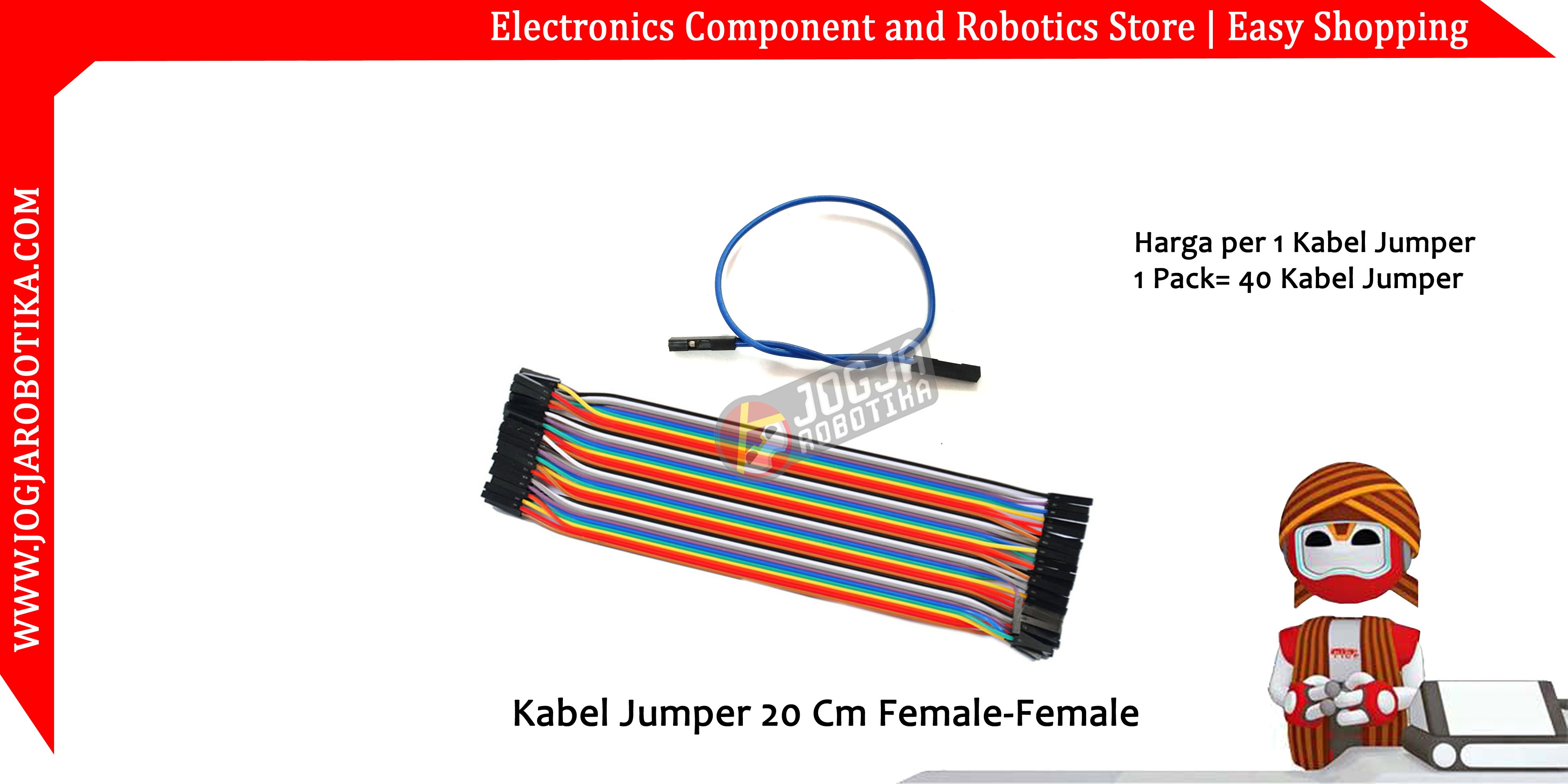 Kabel Jumper 20 Cm Female-Female Ecer 1pcs