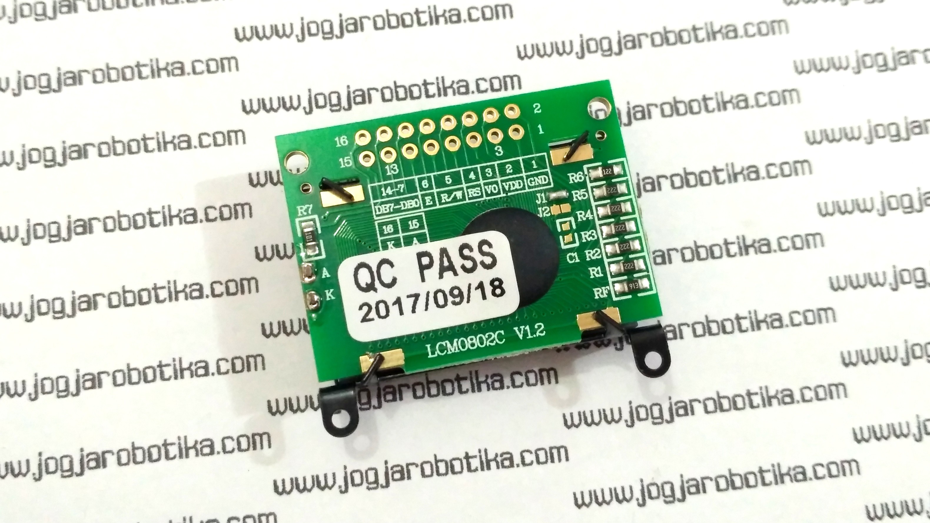 LCM0802C 8x2 LCD Character Blue BG White Character
