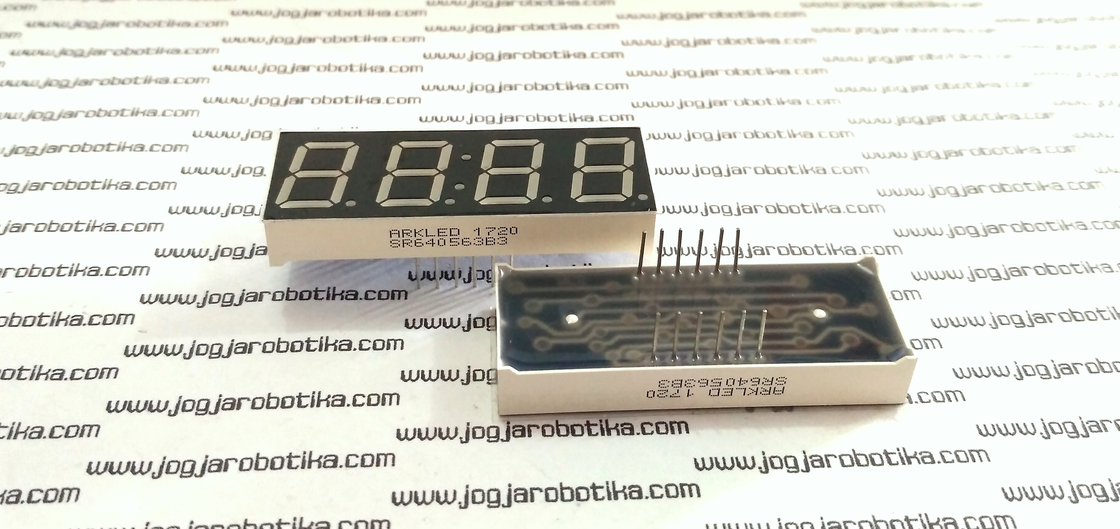 4 Digit Seven Segment Jam Common Katoda 0.56 Inch-Biru 12 Pin