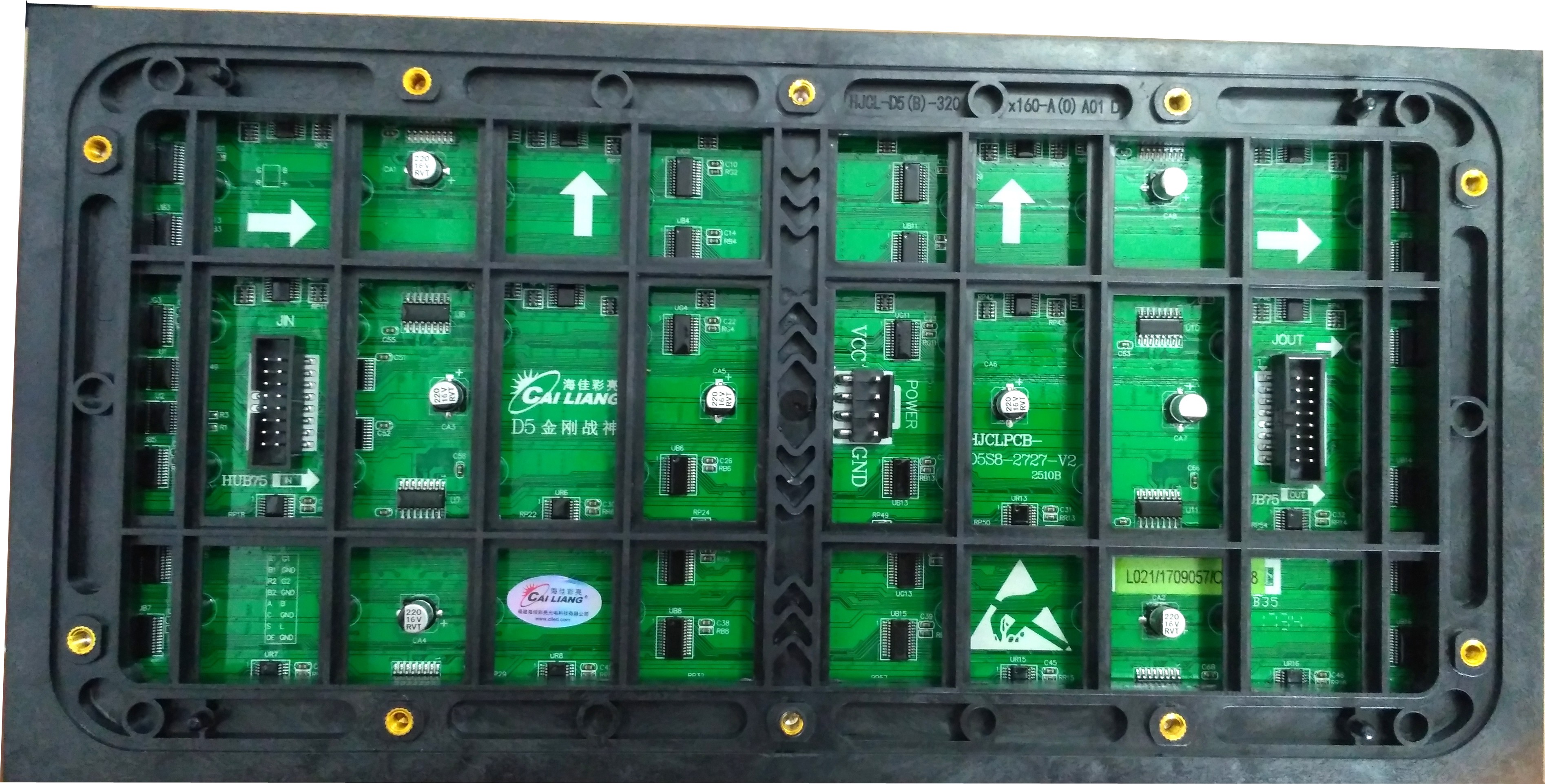 Module LED D5 P5 RGB SMD FULL OUTDOOR 64x32 CAI LIANG 5500 CD