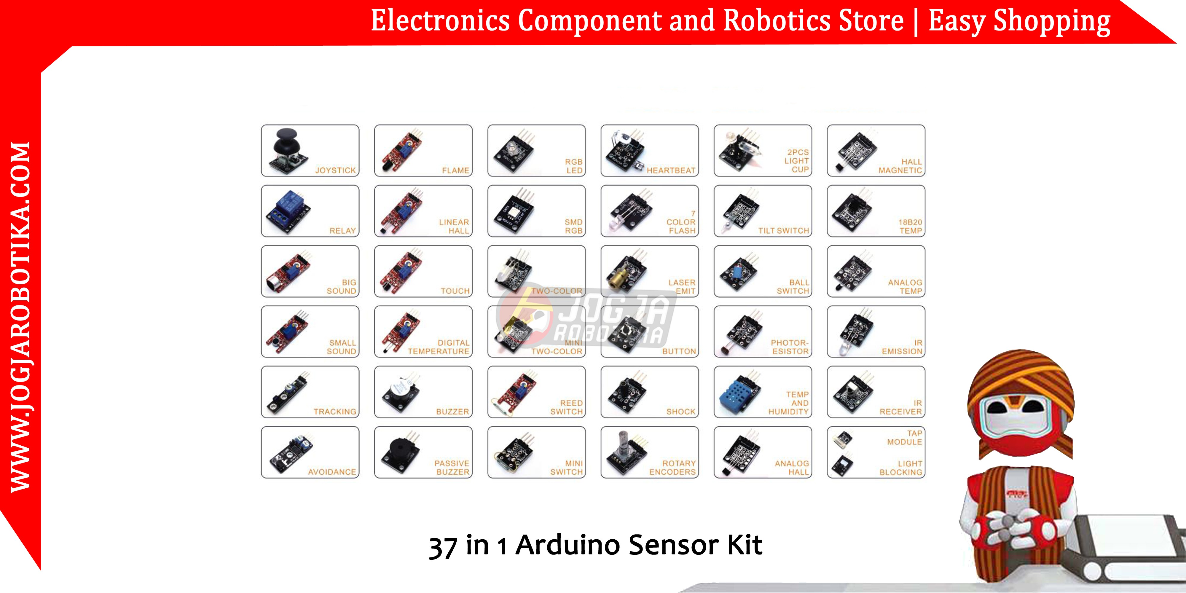 37 in 1 Arduino Sensor Kit