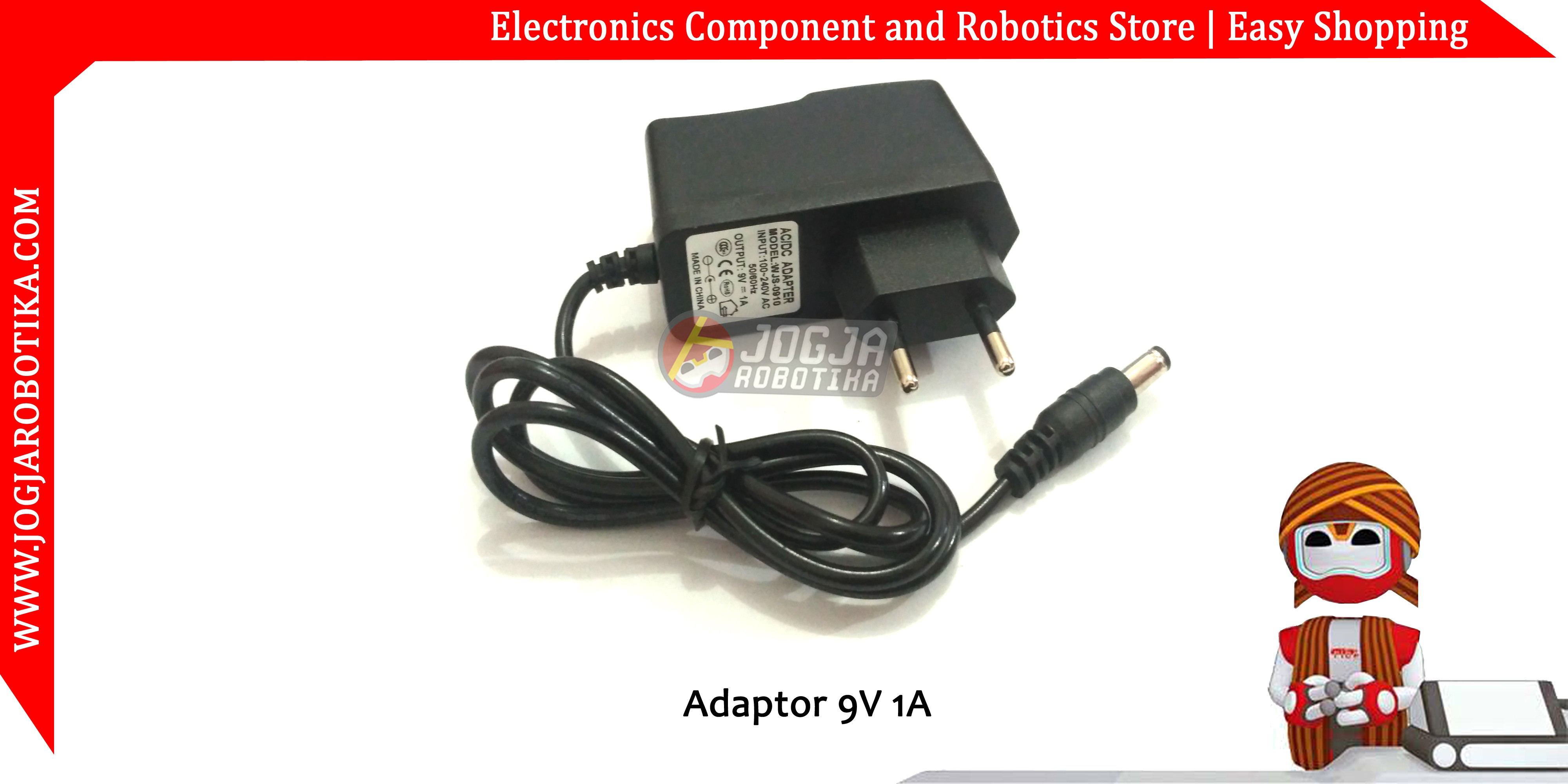 Adaptor 9V 1A