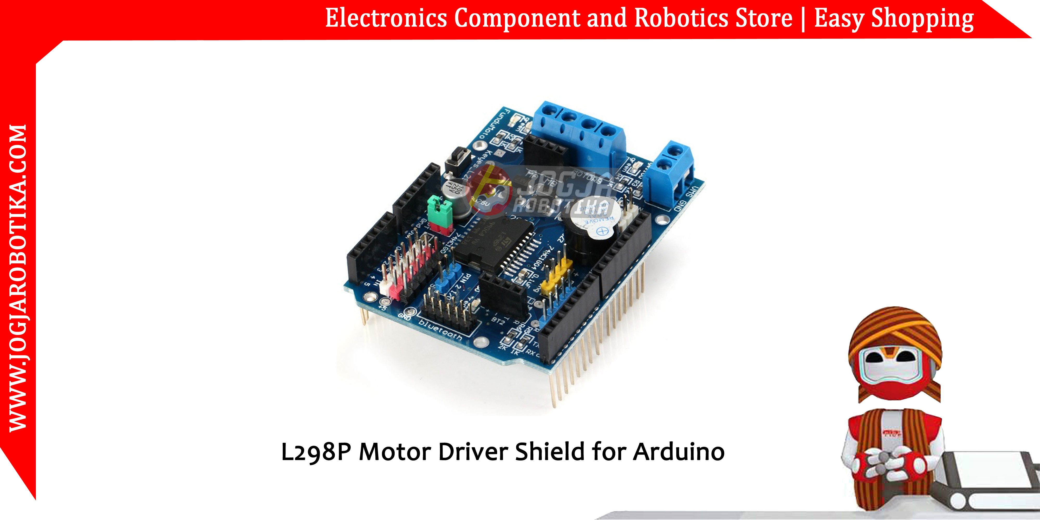 L298P Motor Driver Shield for Arduino