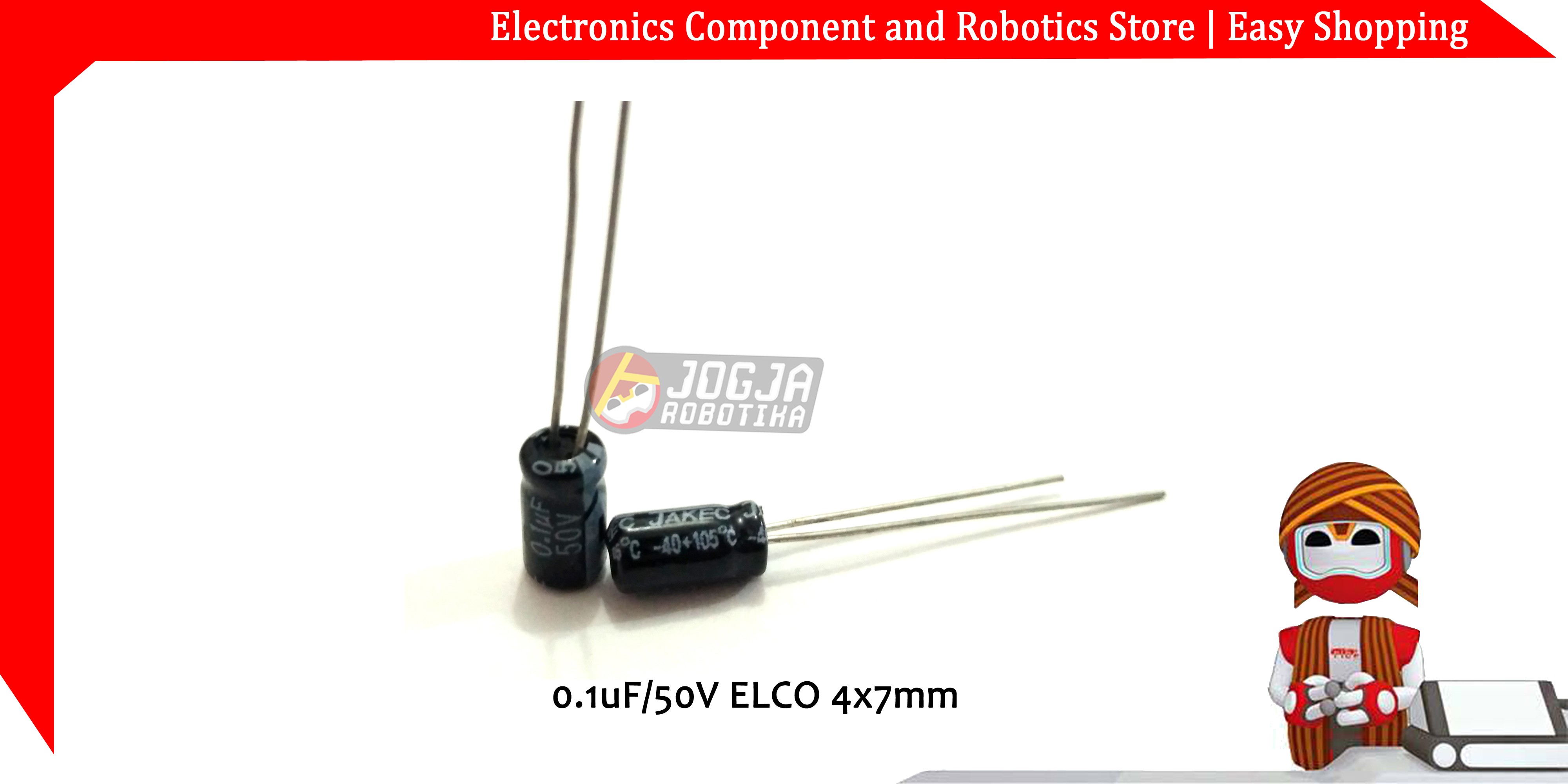 0.1uF/50V ELCO 4x7mm