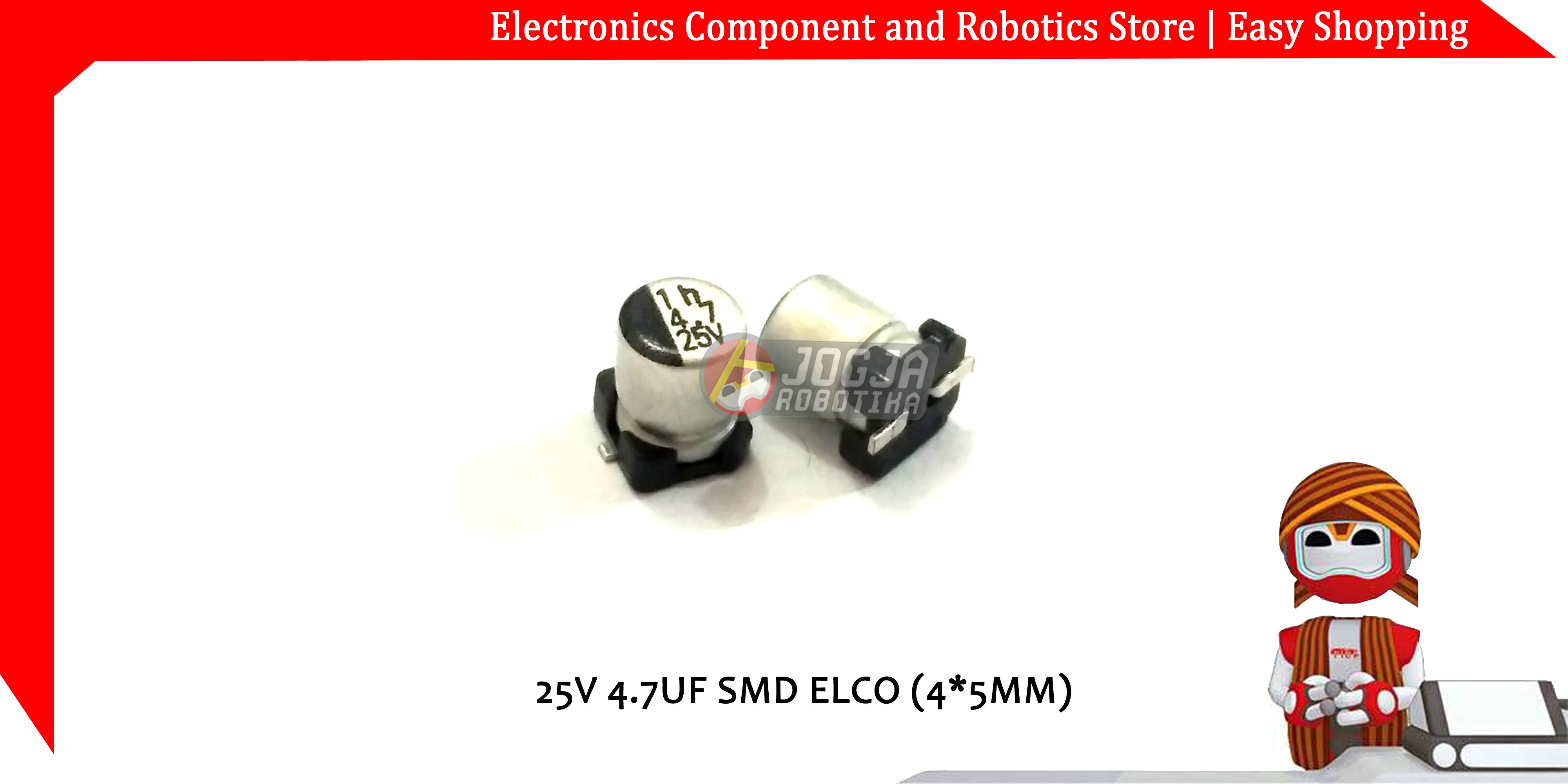 25V 4.7UF SMD ELCO (4*5MM)