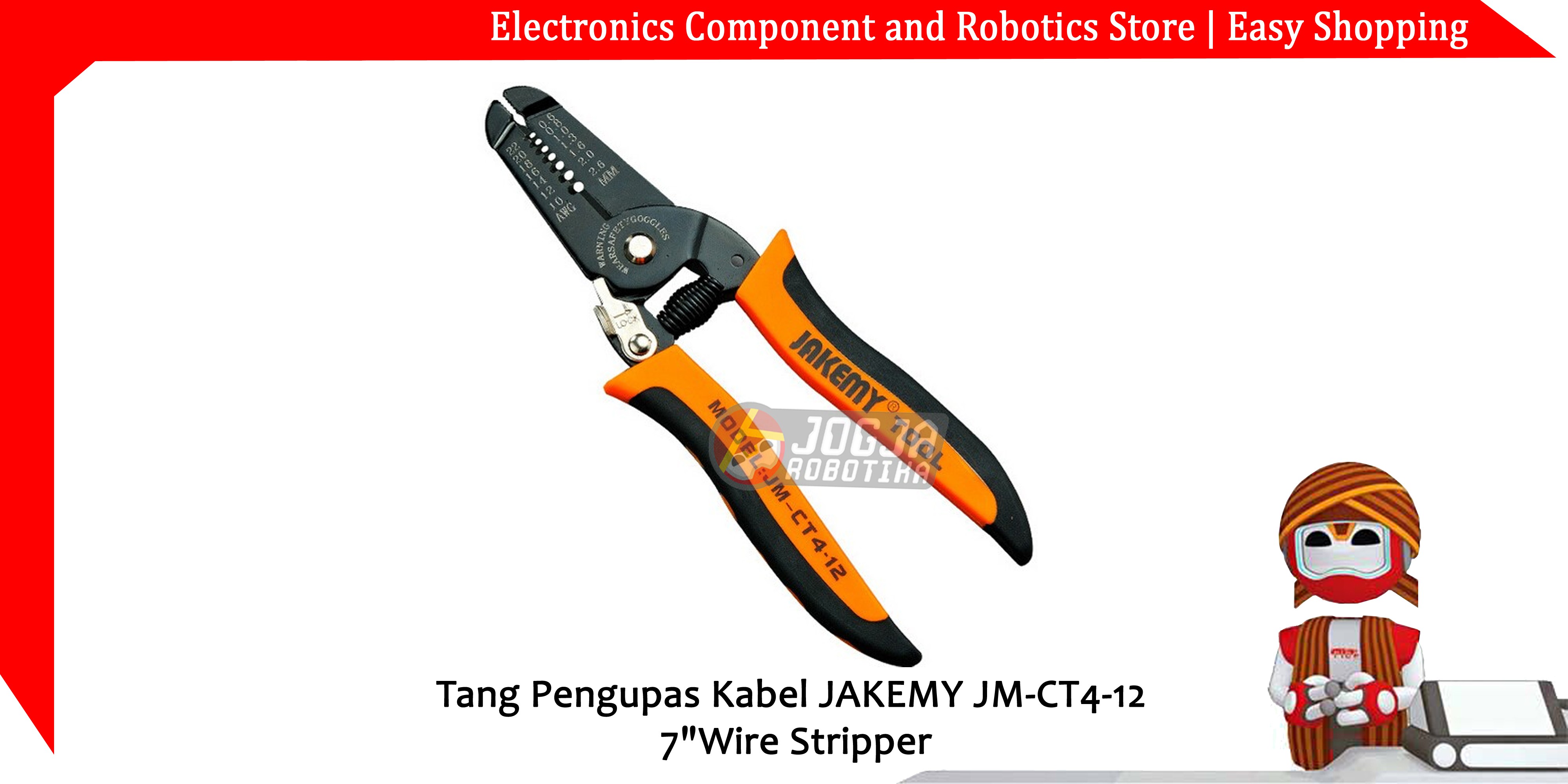 Tang Pengupas Kabel JAKEMY JM-CT4-12 Wire Stripper