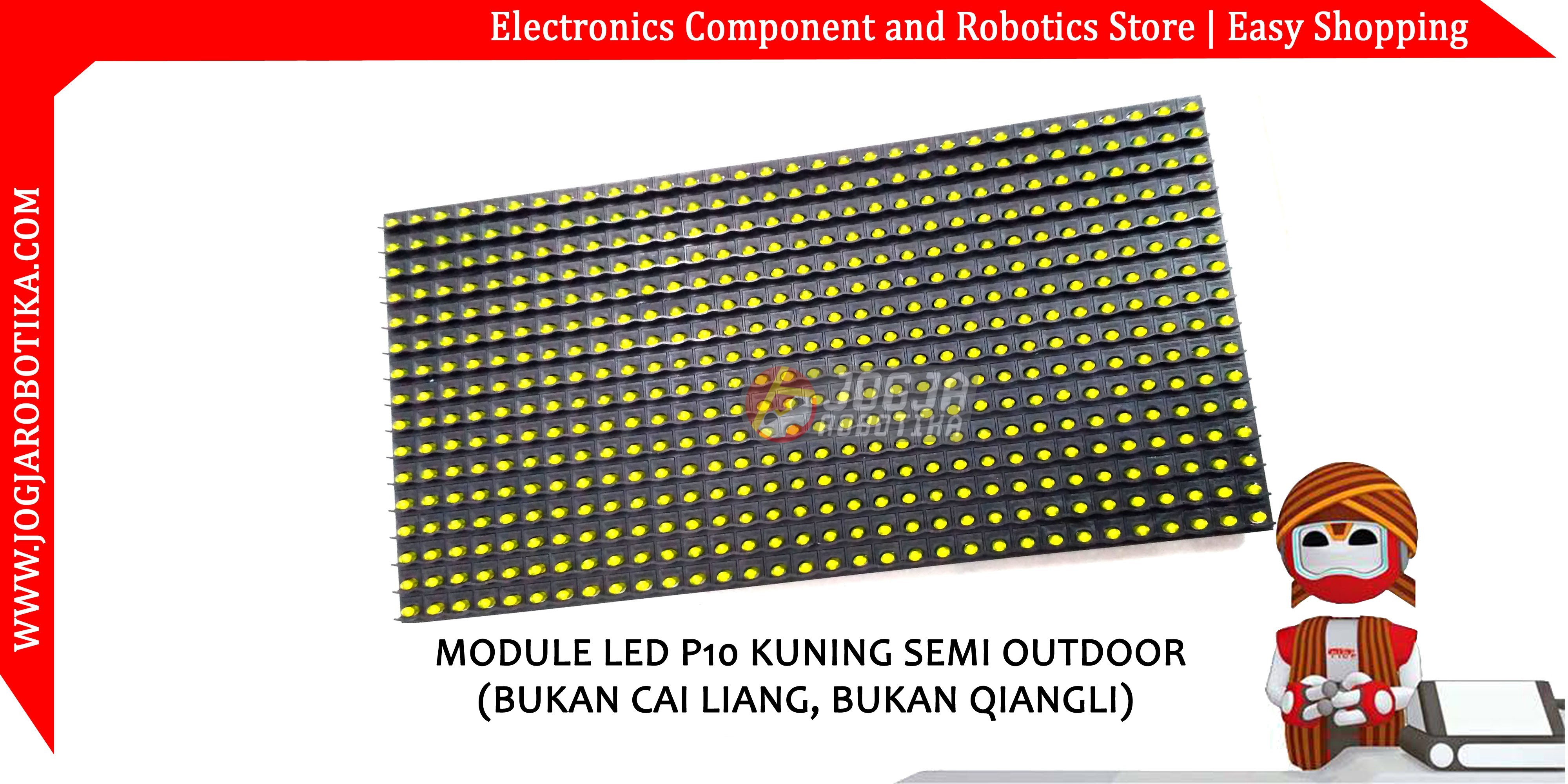 Modul Led P10 Kuning (Semi Outdoor)