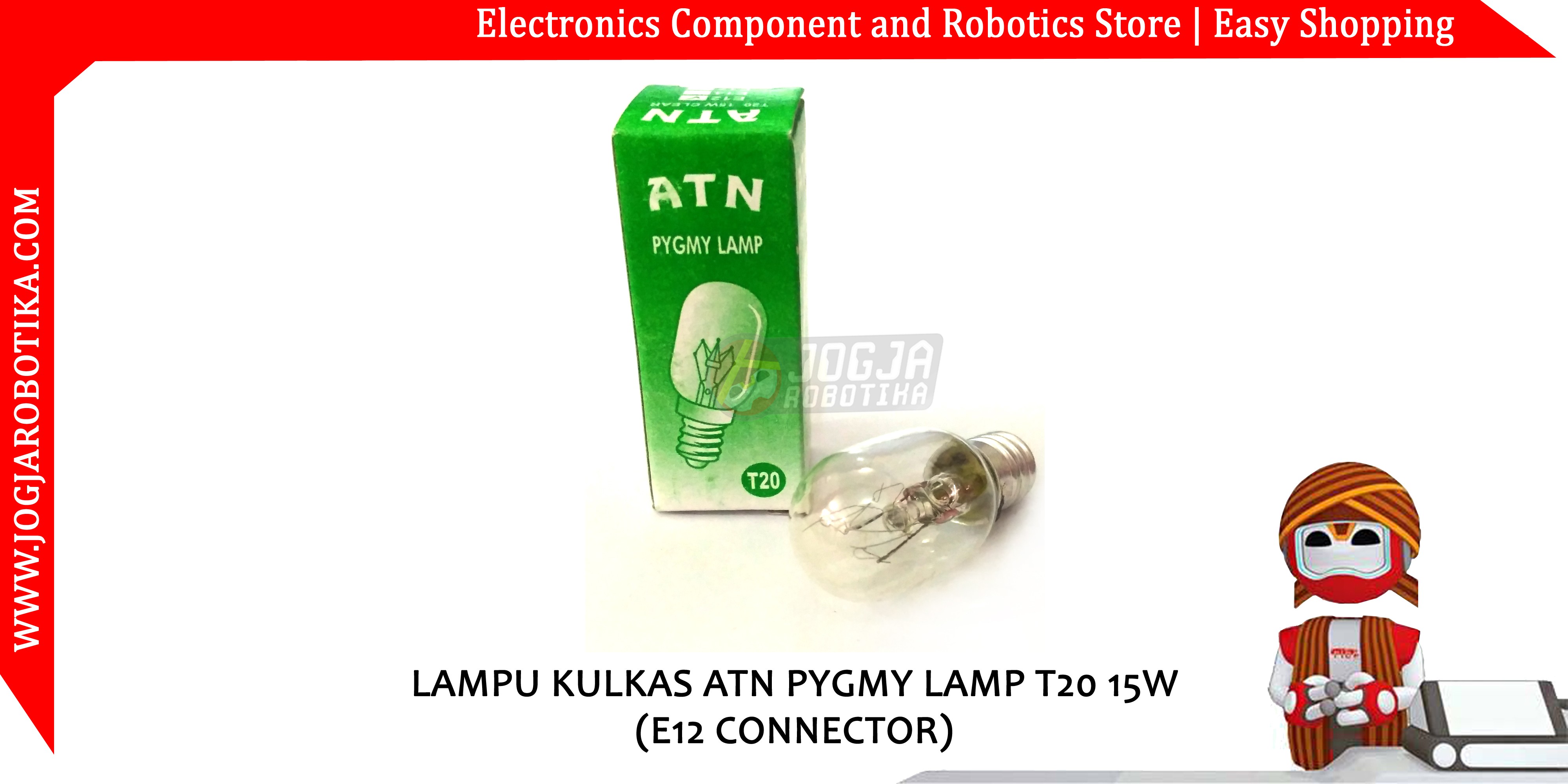 LAMPU KULKAS ATN PYGMY LAMP T20 15W