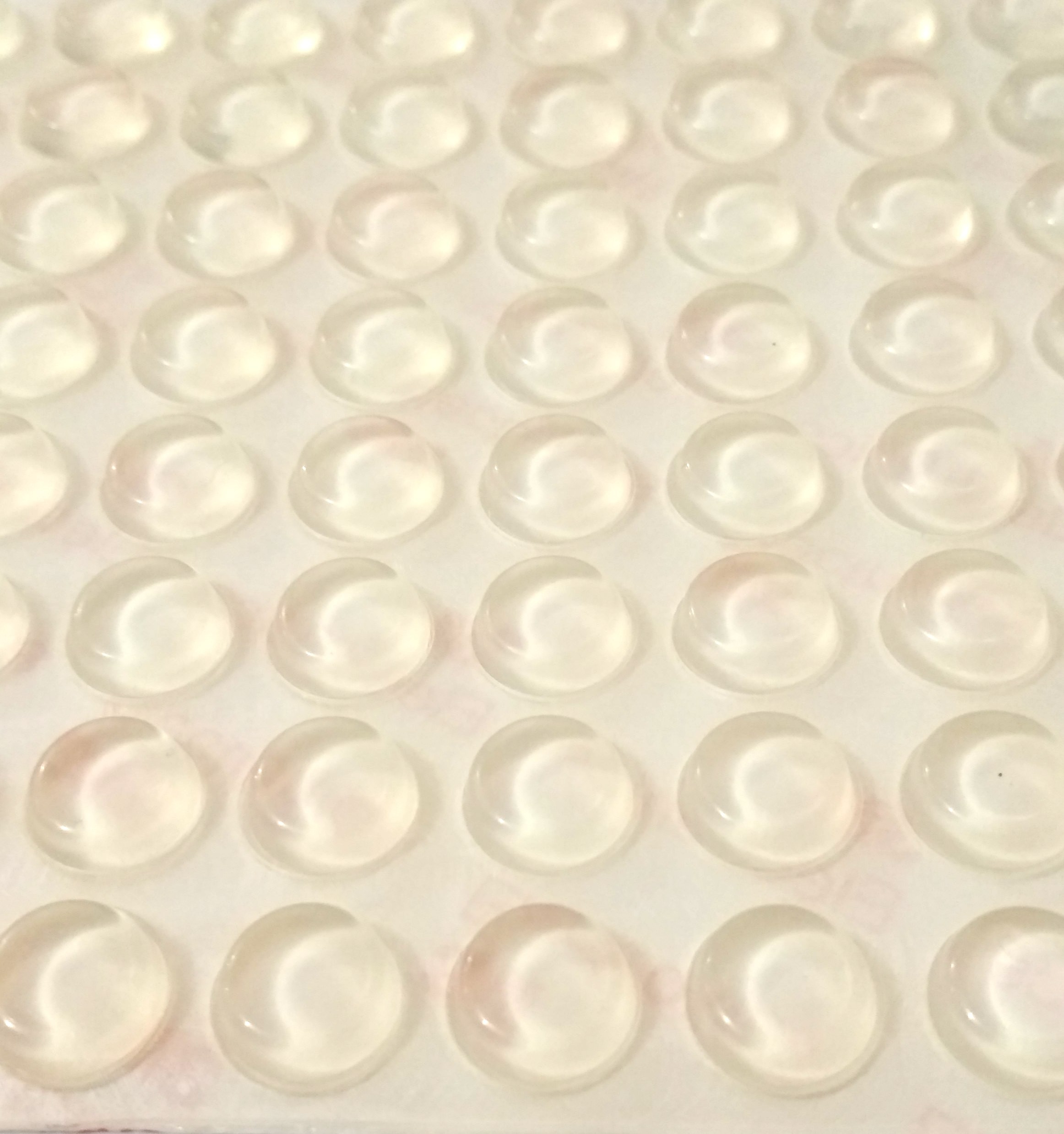 Kaki Karet 12x11x4mm Rubber Feet Pads Sticky Silicone Shock Absorber