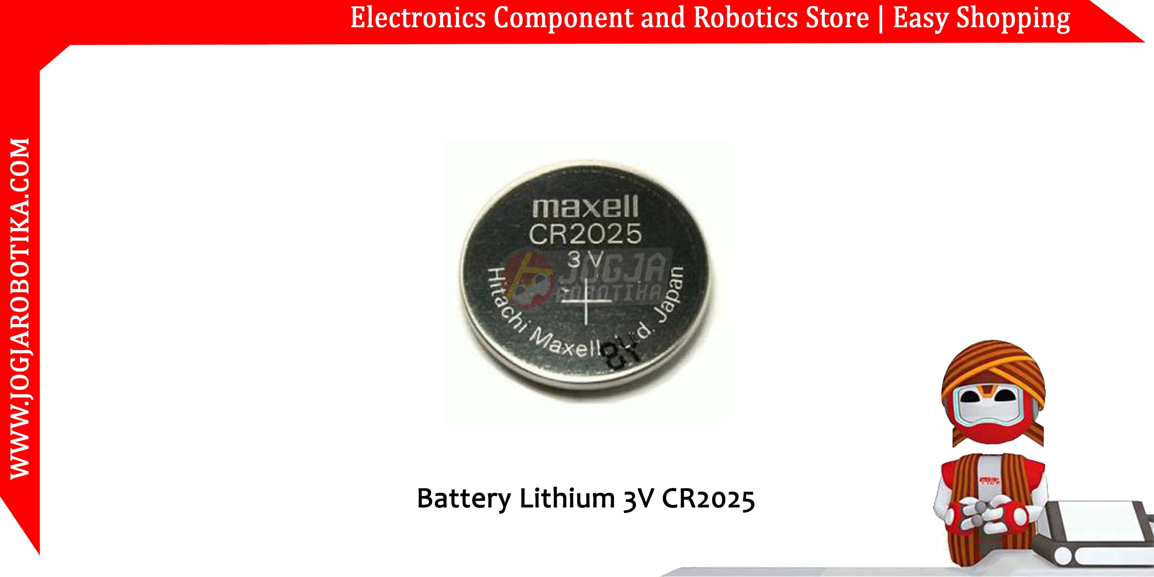 Battery Lithium 3V CR2025 Maxell