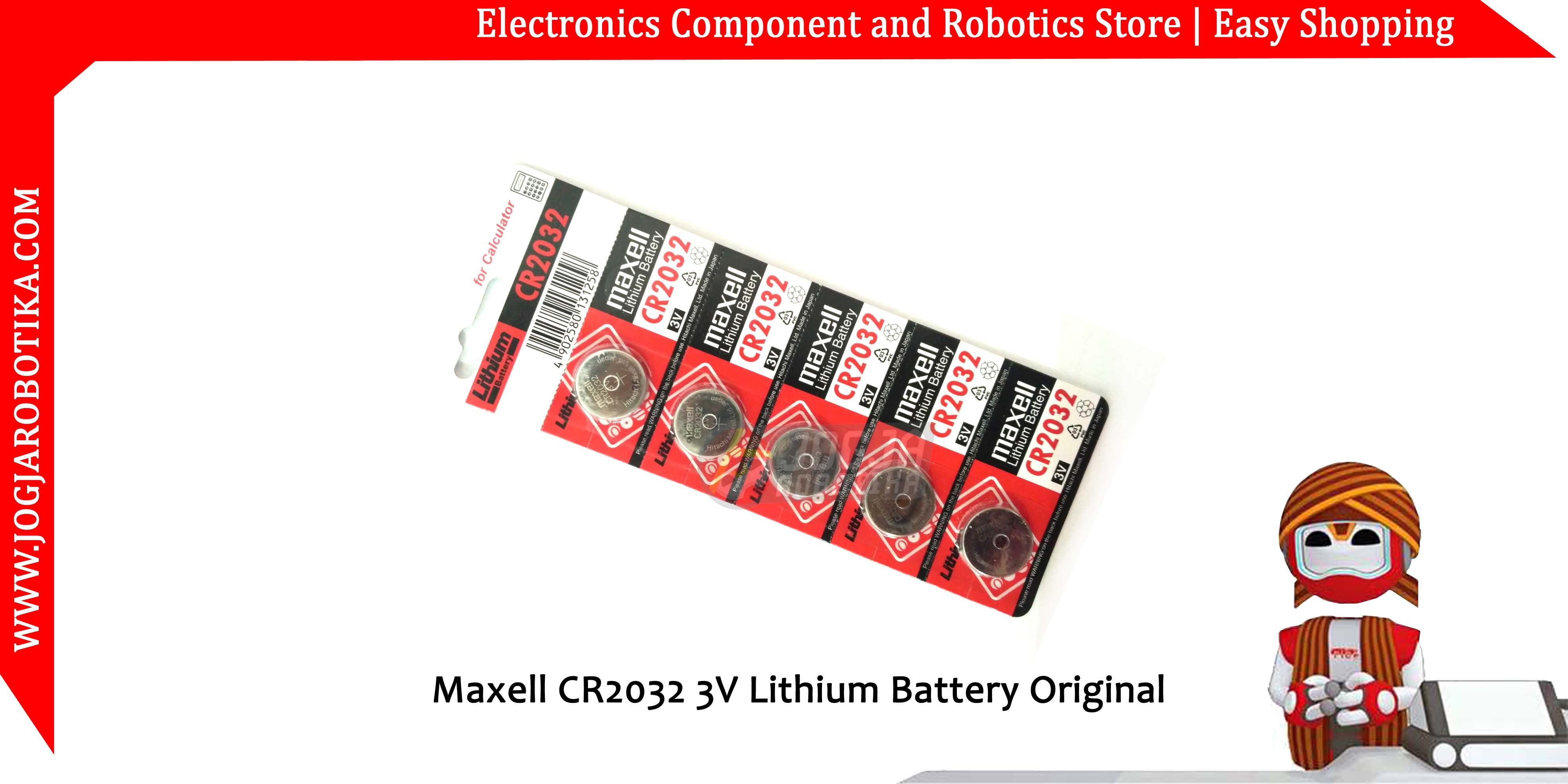 Maxell CR2032 3V Lithium Battery Original Made in Japan