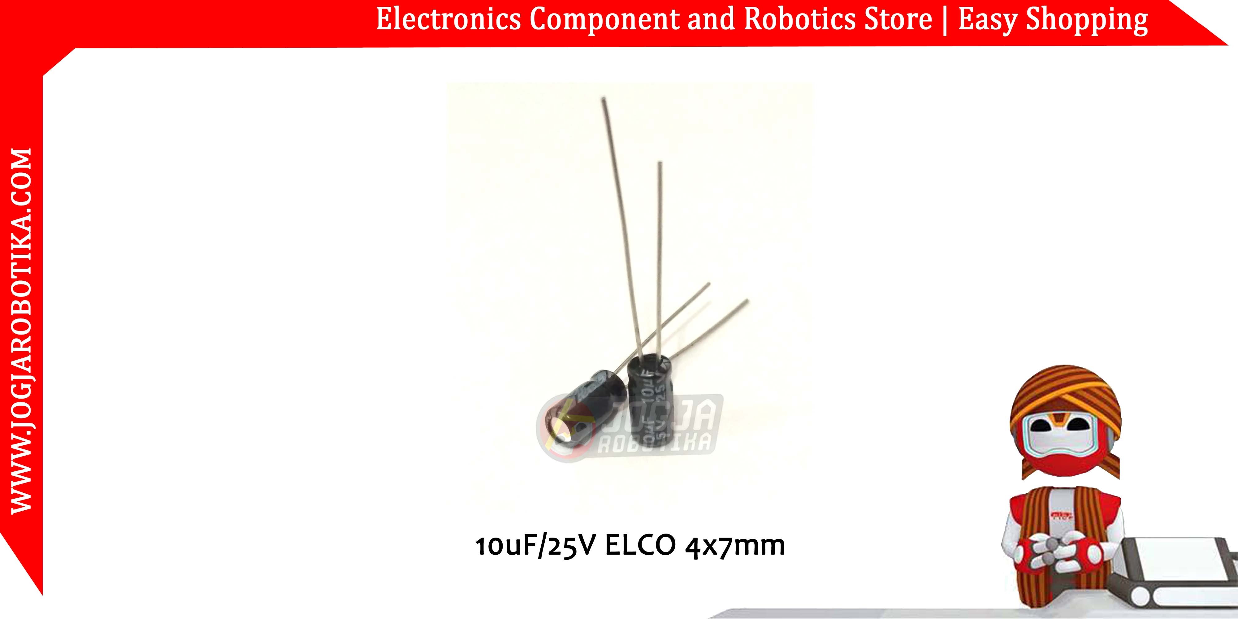 10uF/25V ELCO 4x7mm