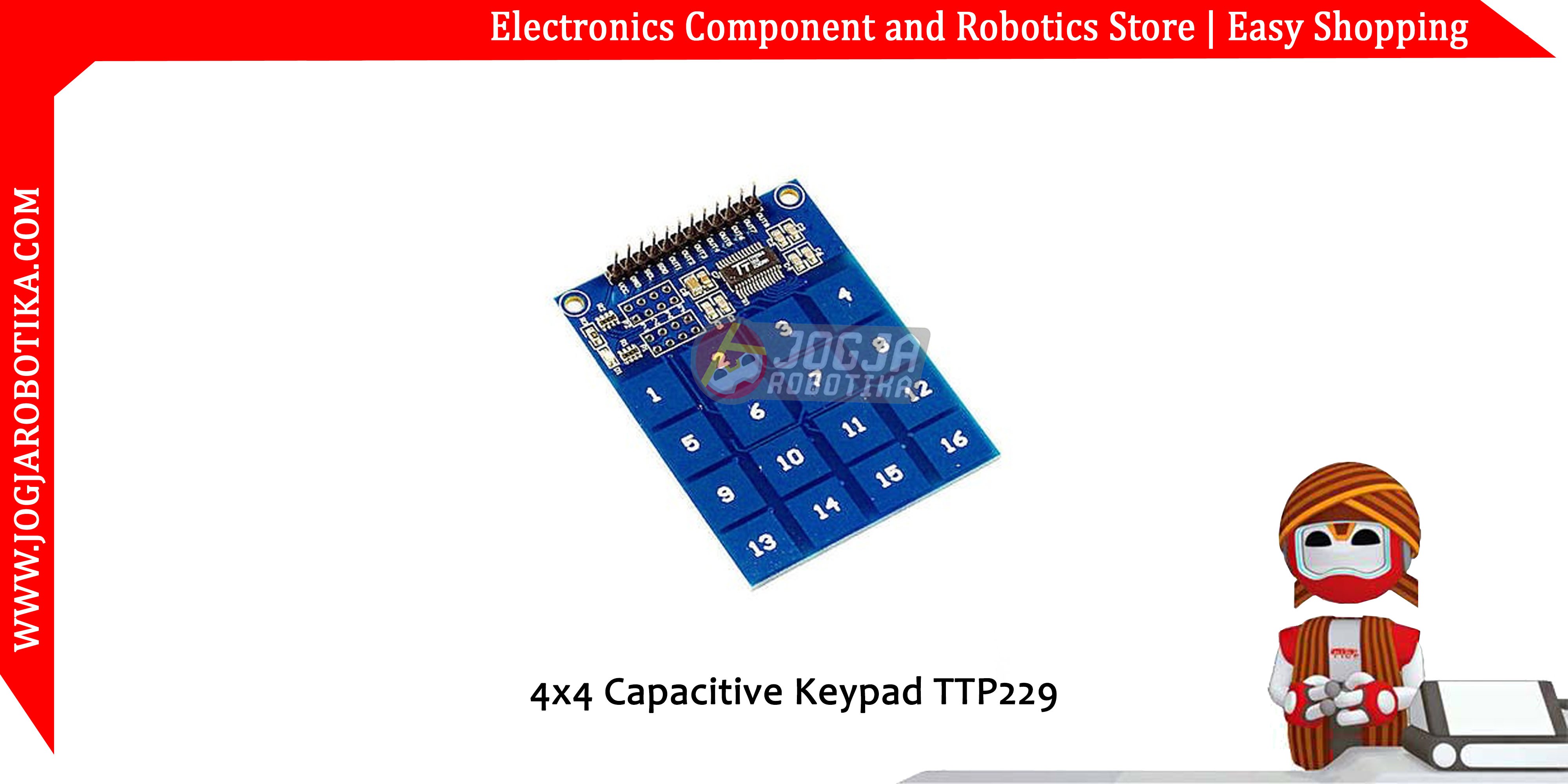 4x4 Capacitive Keypad TTP229