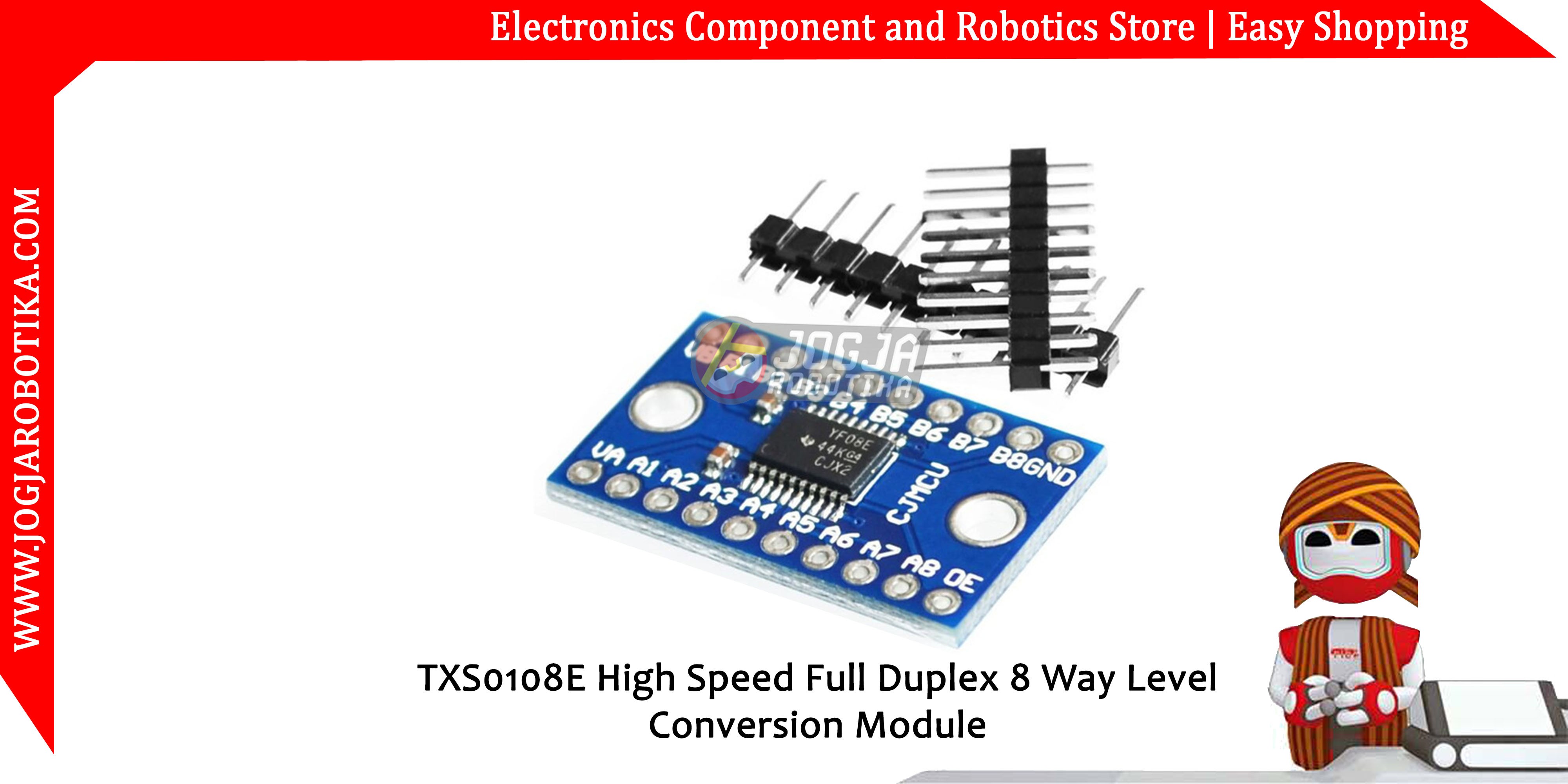 TXS0108E High Speed Full Duplex 8 Channel Way Logic Level Converter Module
