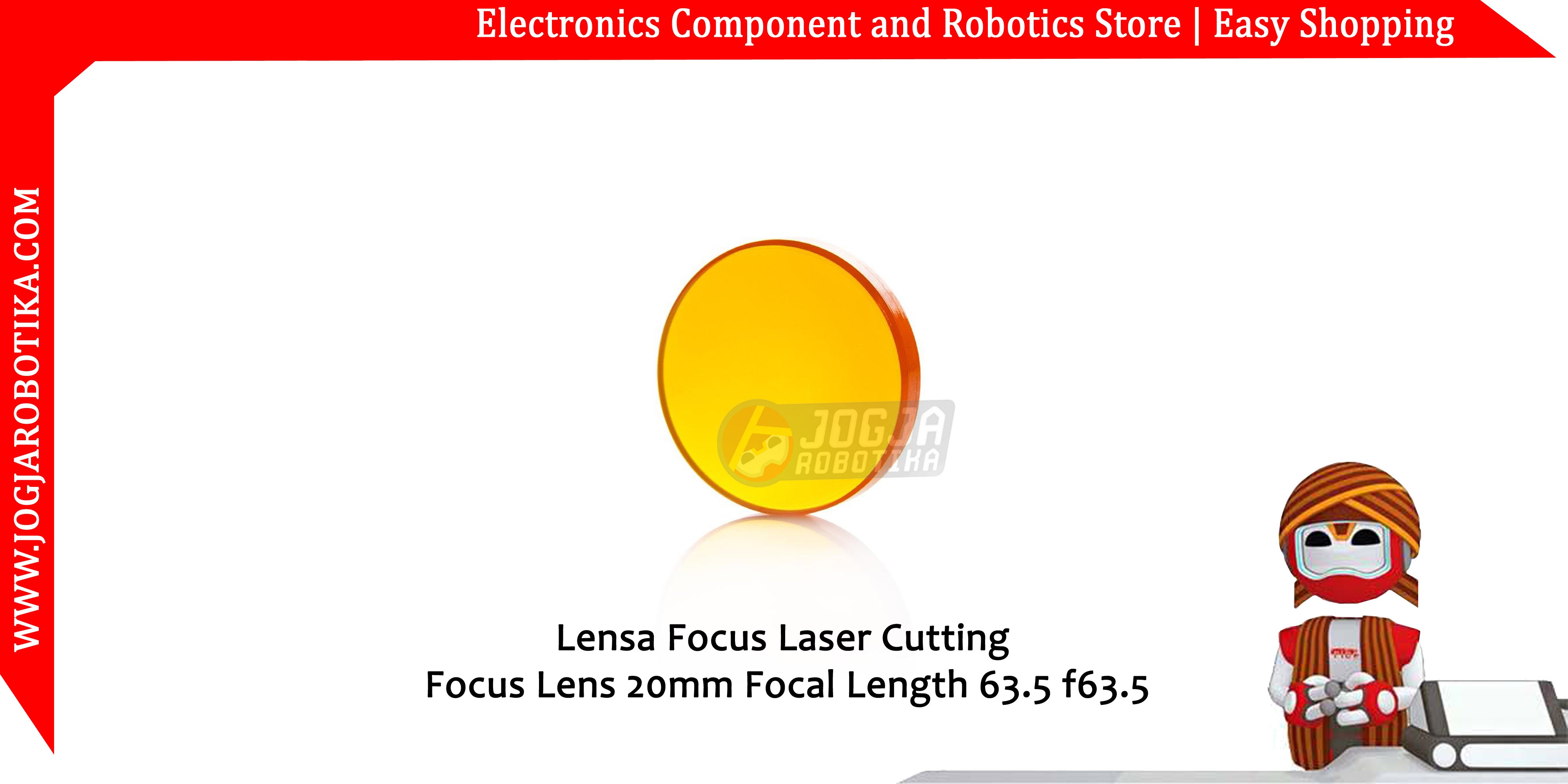 Lensa Focus Laser Cutting Focus Lens 20mm Focal Length 63.5 f63.5