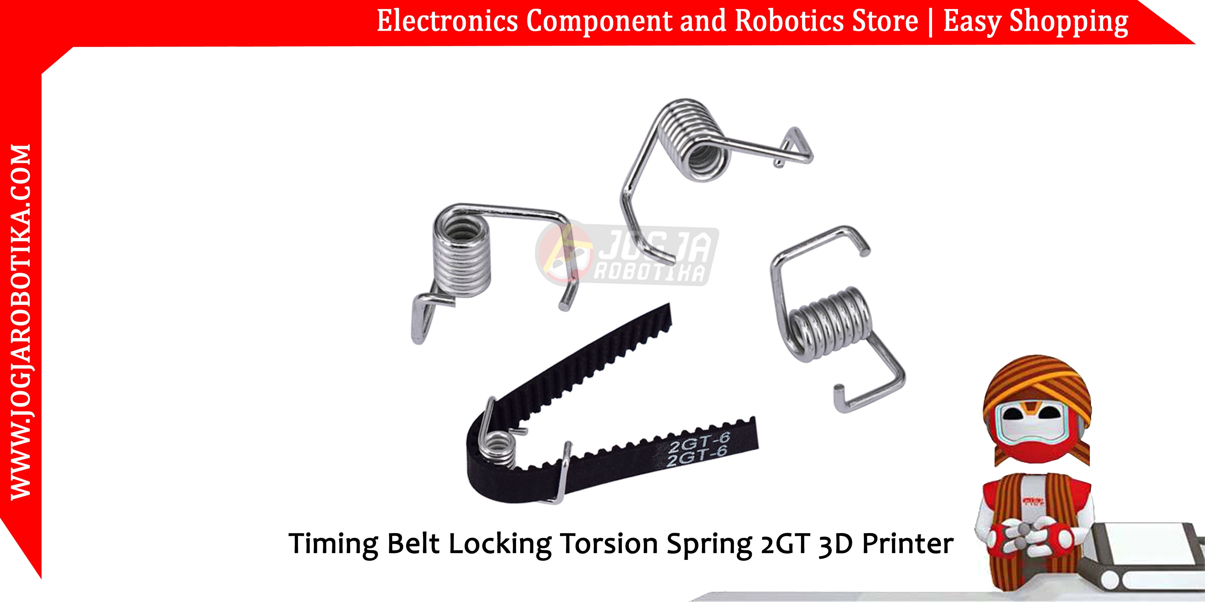 Timing Belt Locking Torsion Spring 2GT 3D Printer