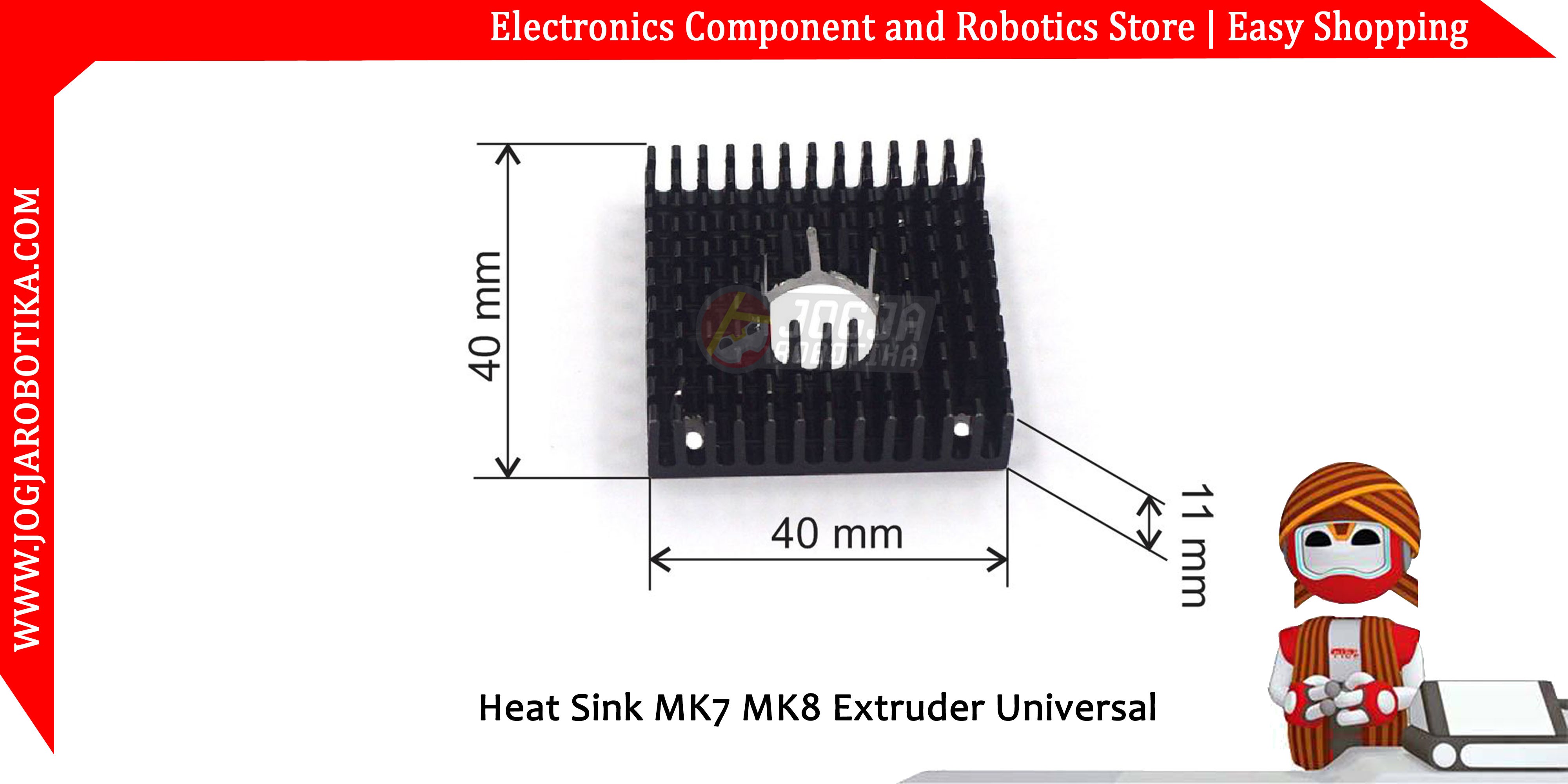 Heat Sink MK7 MK8 Extruder Universal