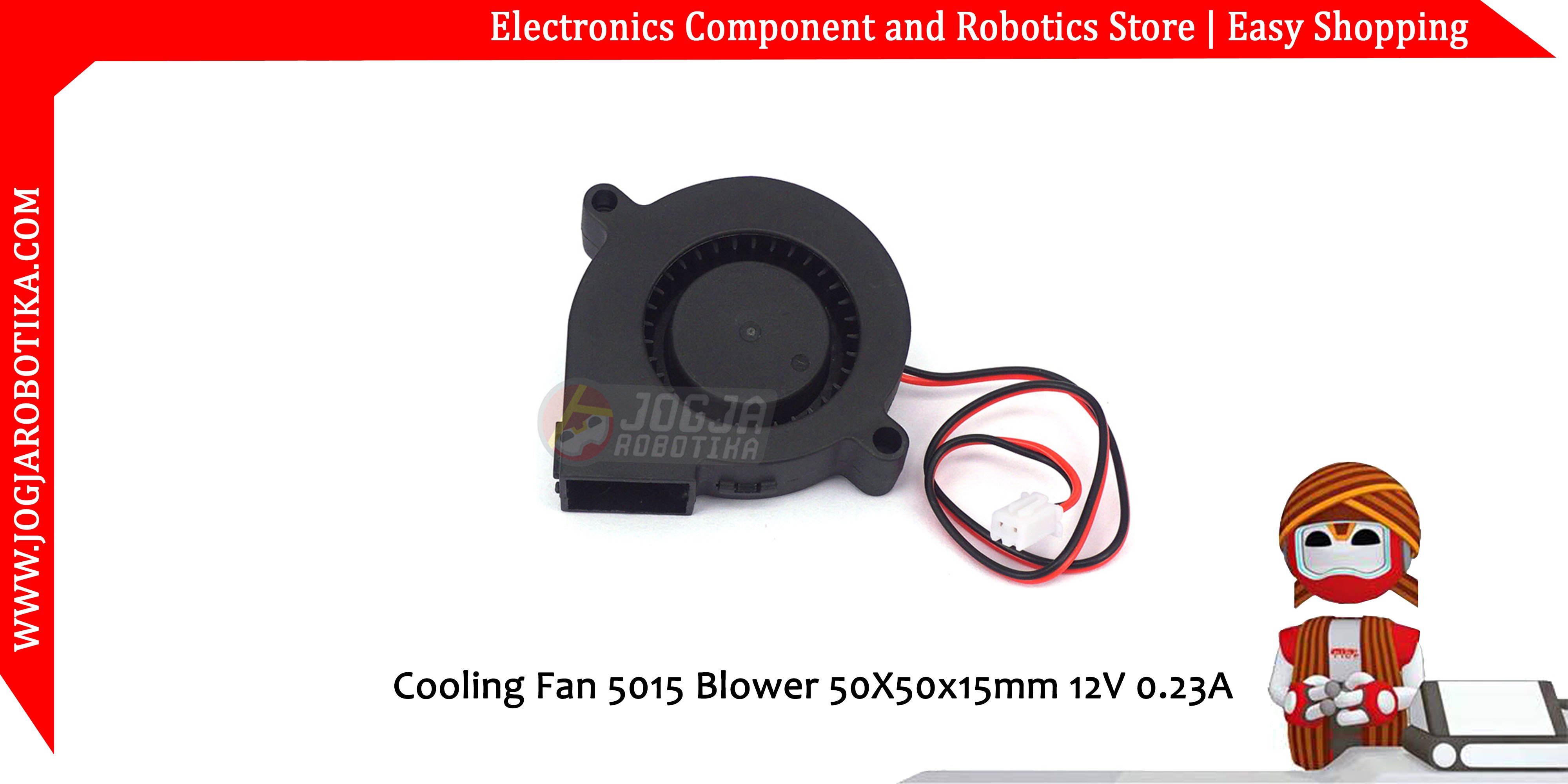 Kipas DC Cooling Fan Blower 5015 50X50x15mm 5x5cm 12V