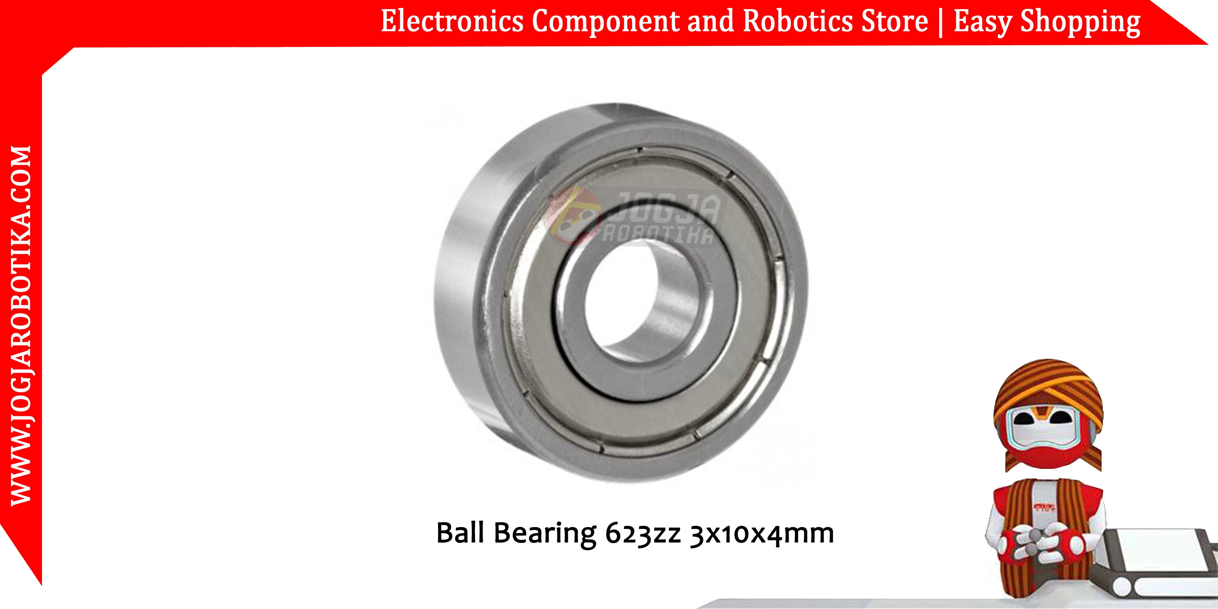 Ball Bearing 623zz 3x10x4mm