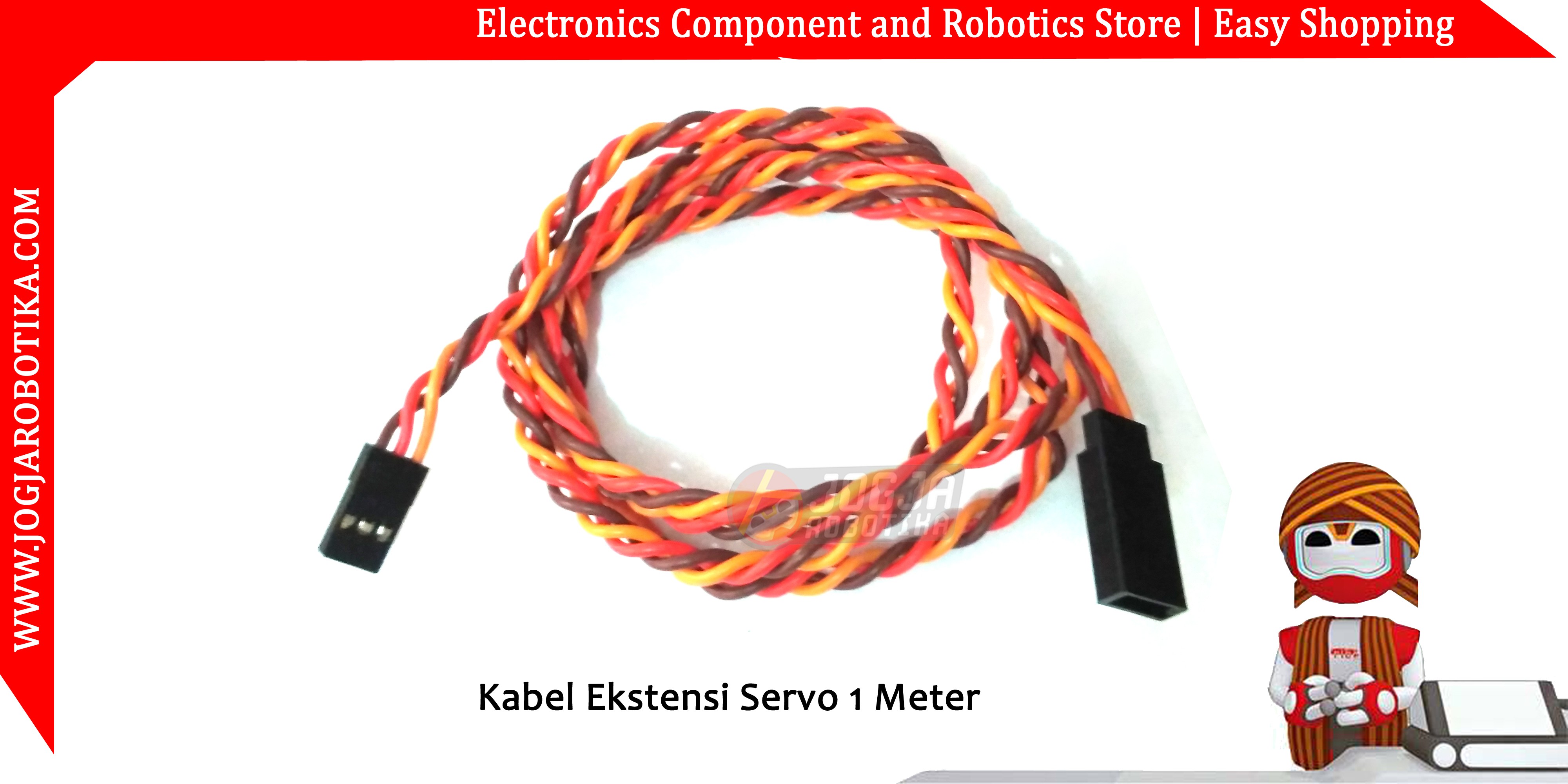Kabel Ekstensi Servo 1M