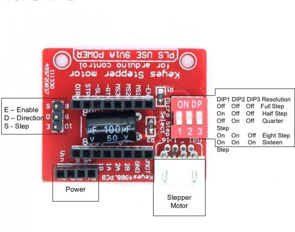 3D Printer A4988 DRV8825 Stepper Motor Driver Expansion Board