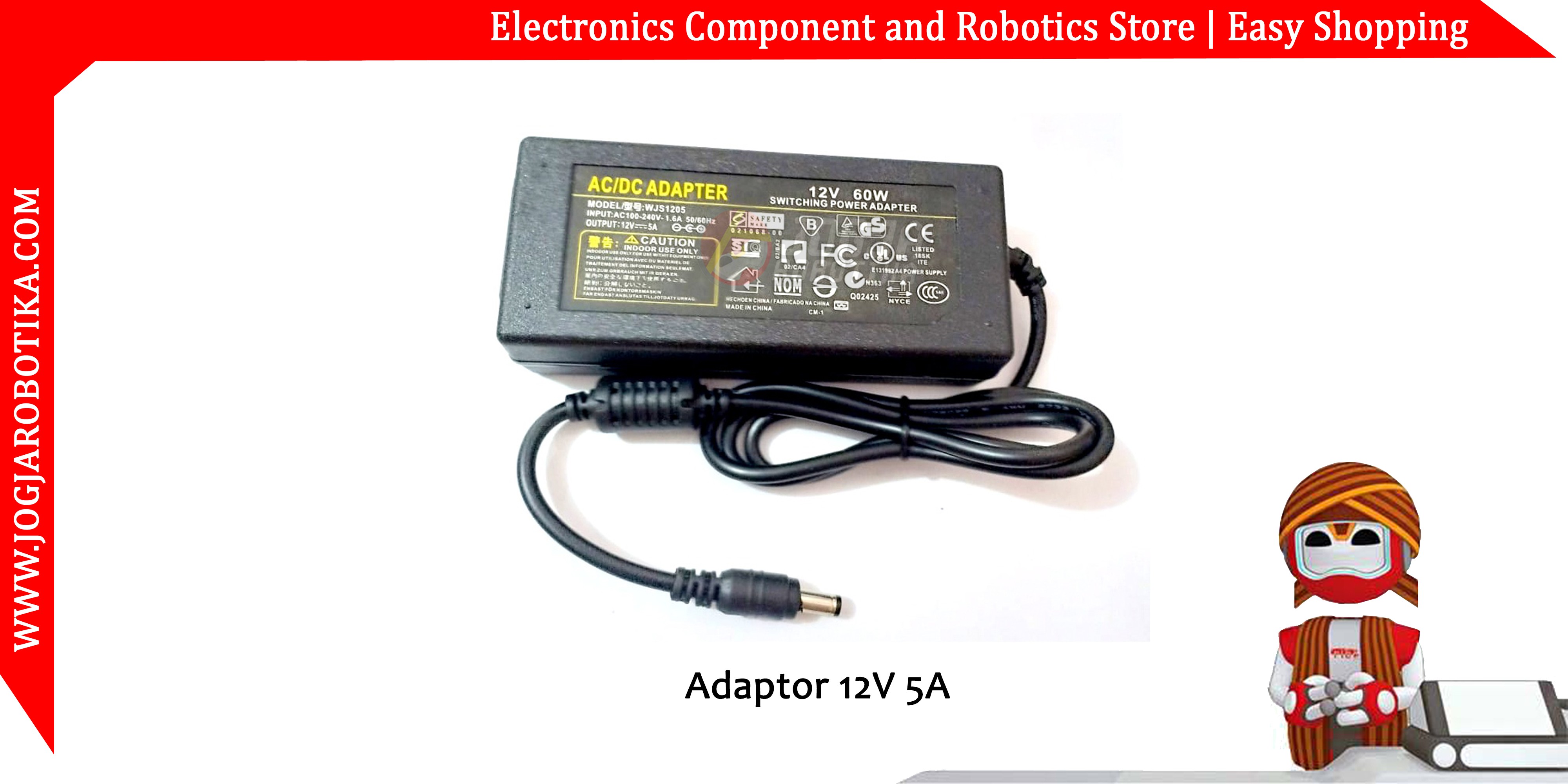 Adaptor 12V 5A
