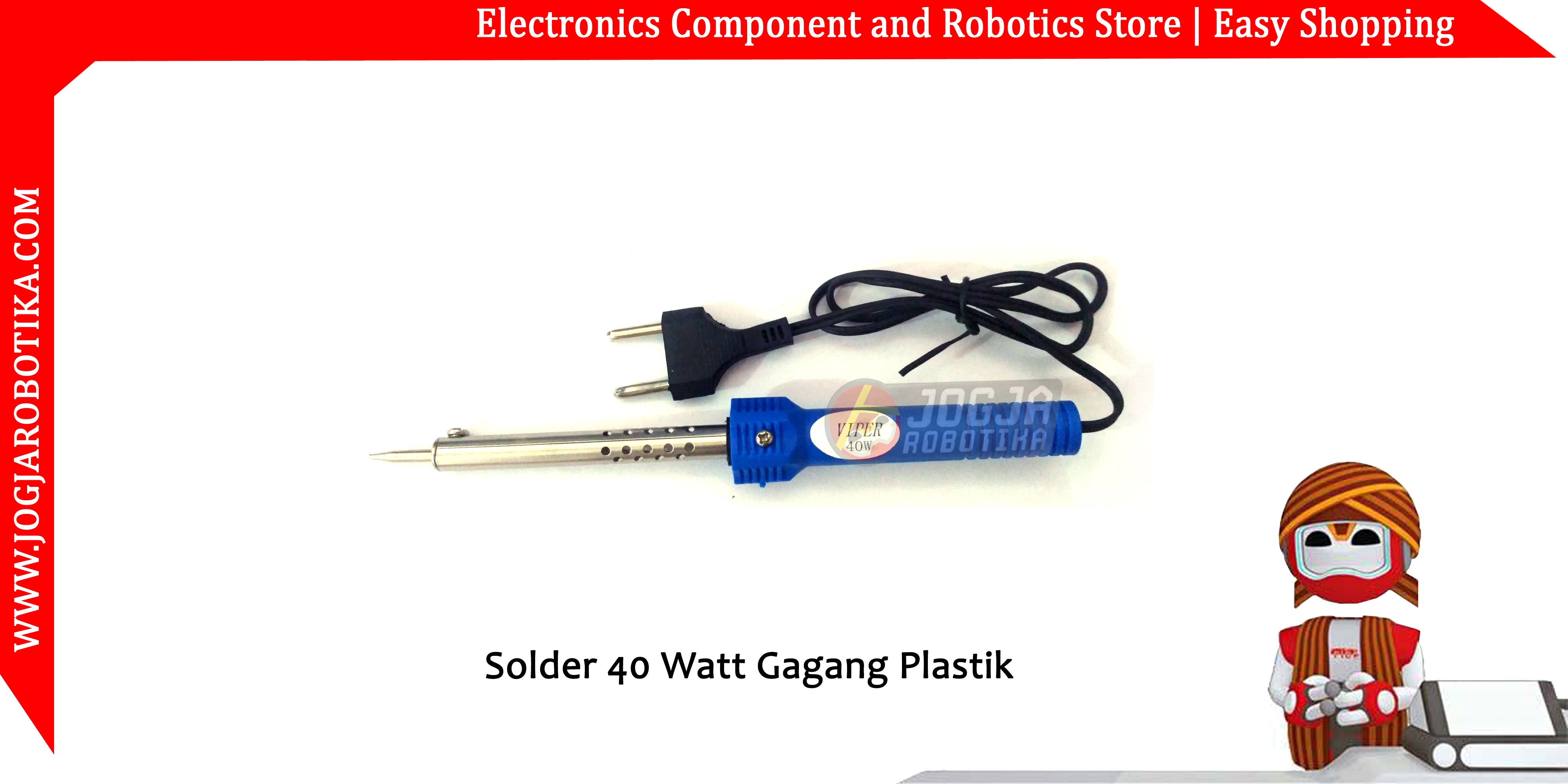 Solder 40 Watt Gagang Plastik