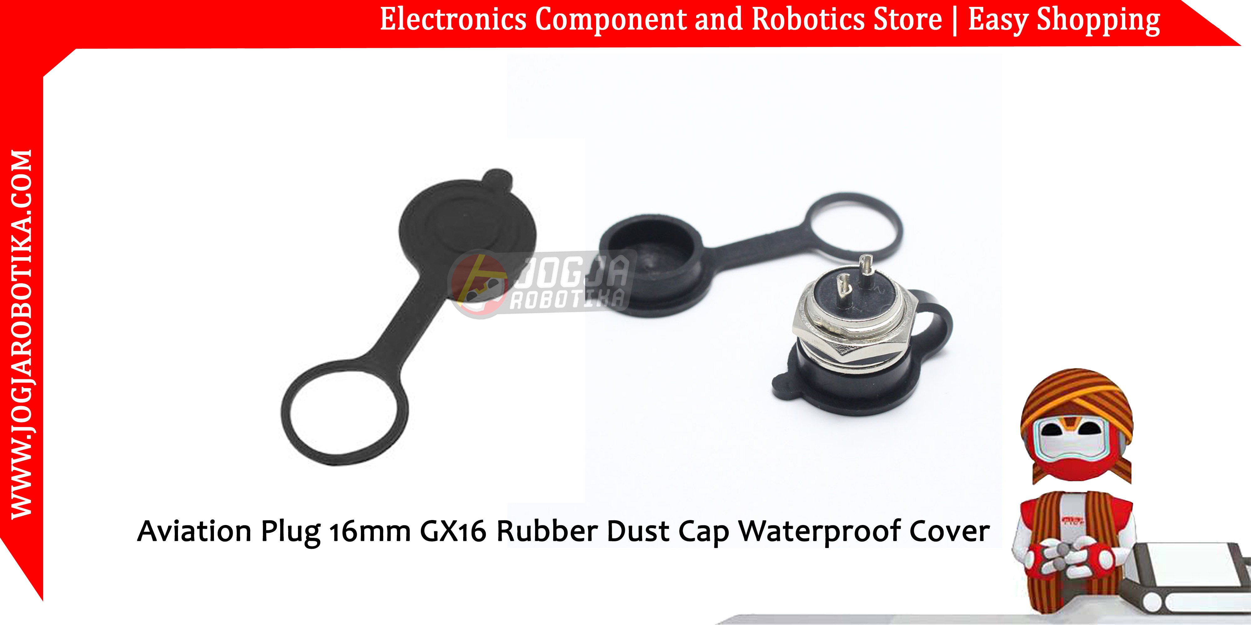 Aviation Plug 16mm GX16 Rubber Dust Cap Waterproof Cover