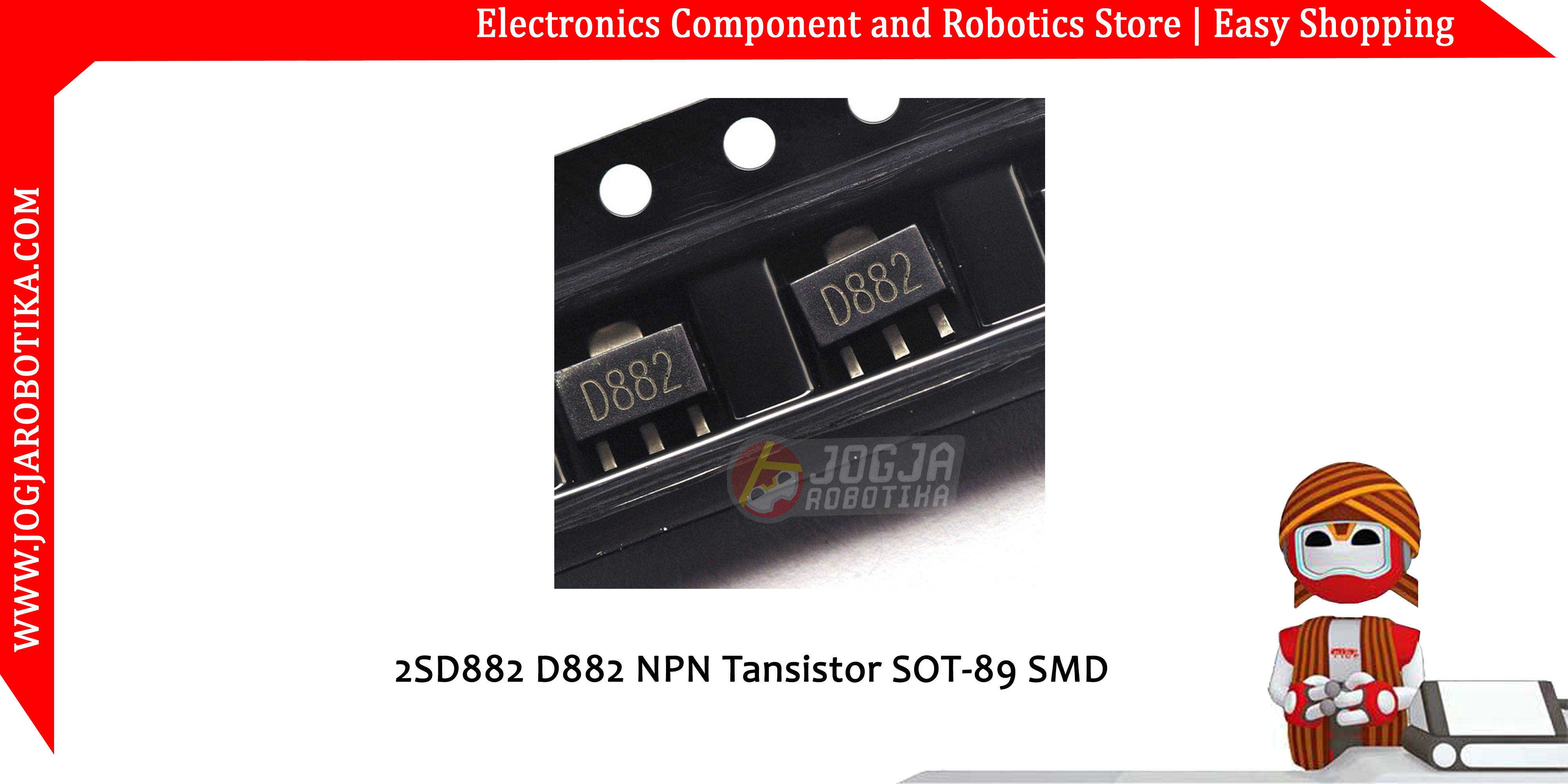 2SD882 D882 NPN Tansistor SOT-89 SMD
