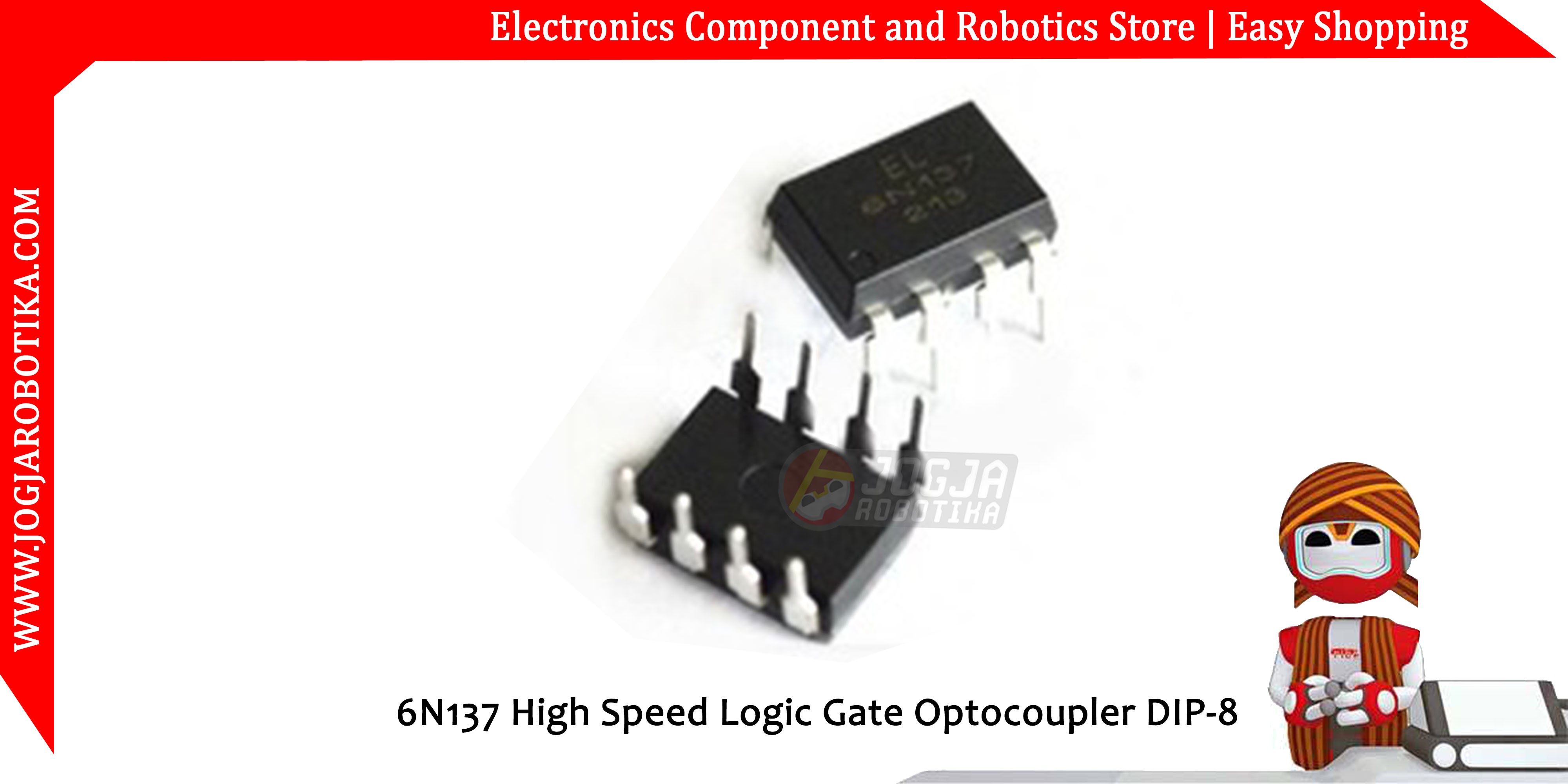 6N137 High Speed Logic Gate Optocoupler DIP-8
