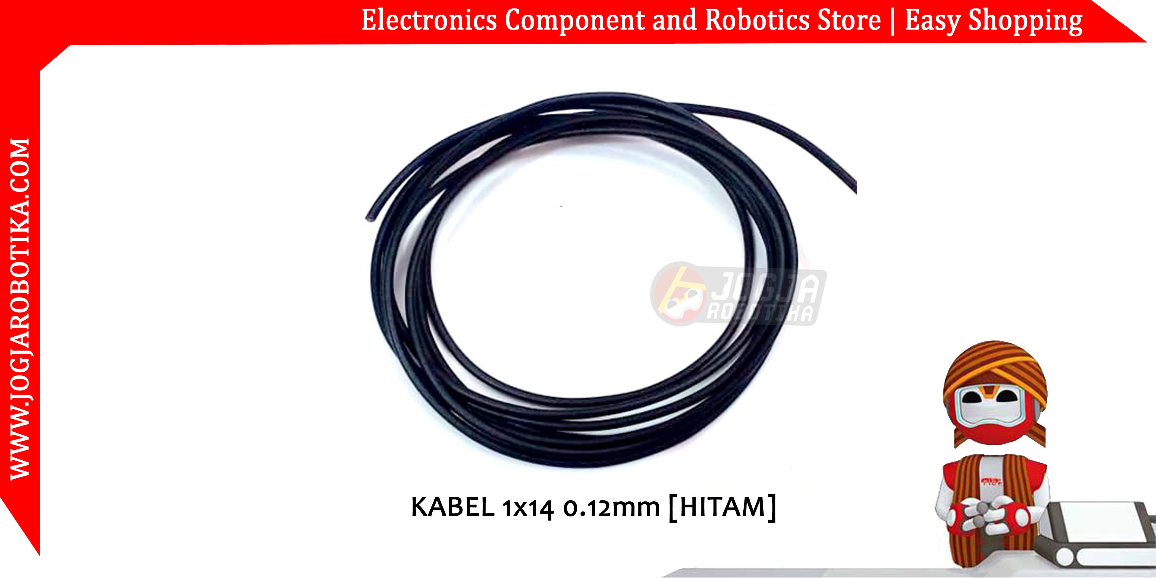 KABEL 1x14 0.12mm [HITAM]