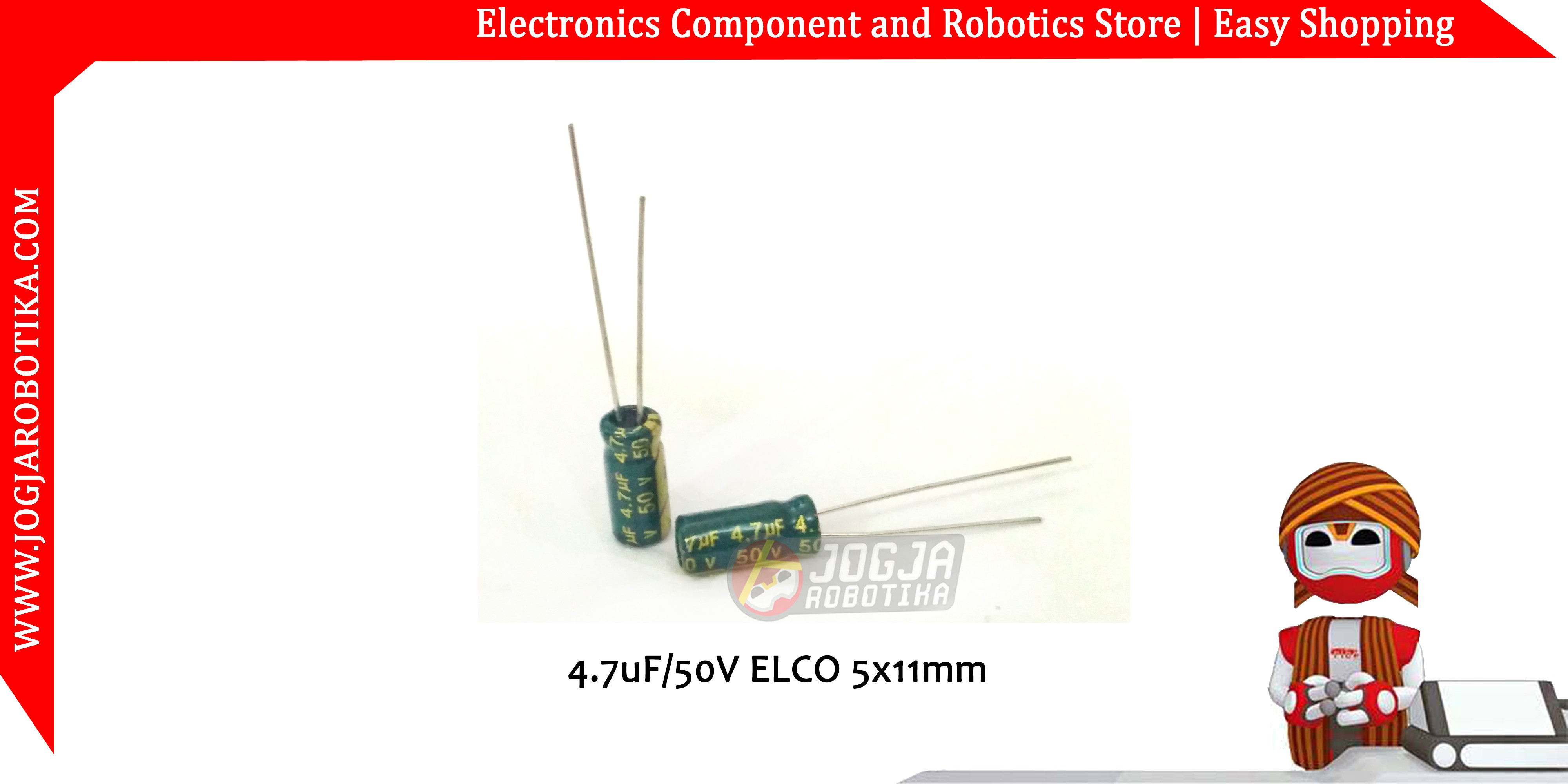 4,7uF/50V ELCO 5x11mm