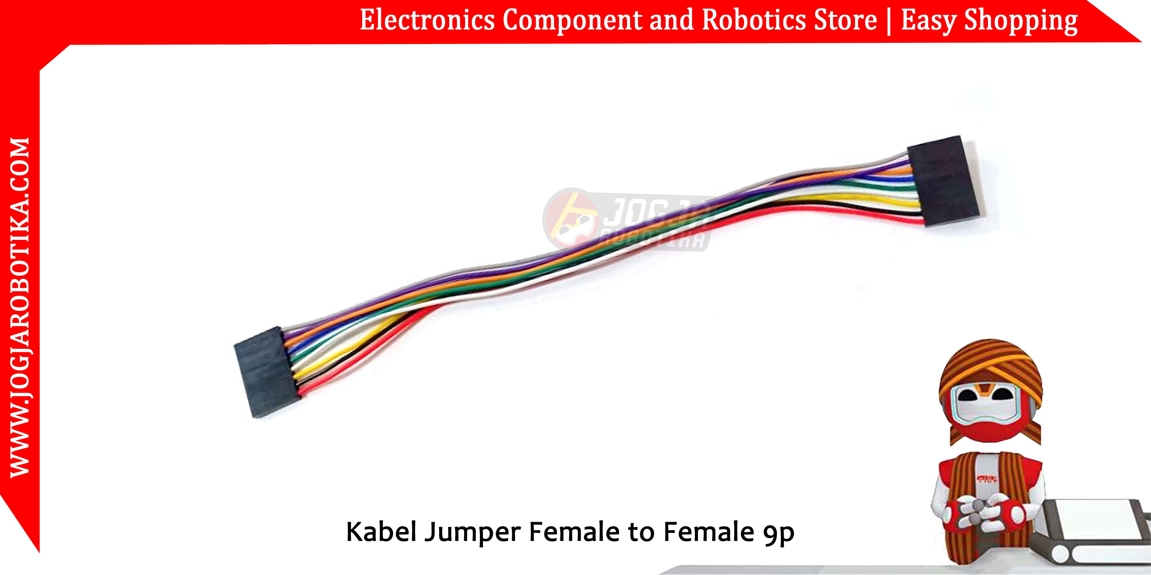 Kabel Jumper Female to Female 9p 20cm
