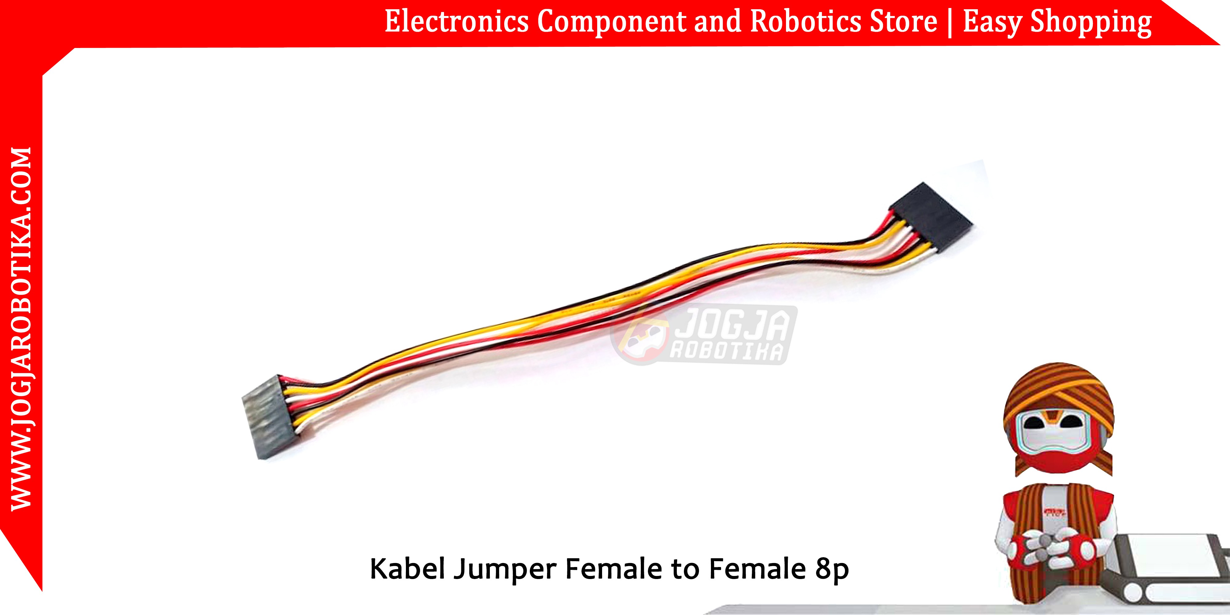 Kabel Jumper Female to Female 8p 20cm