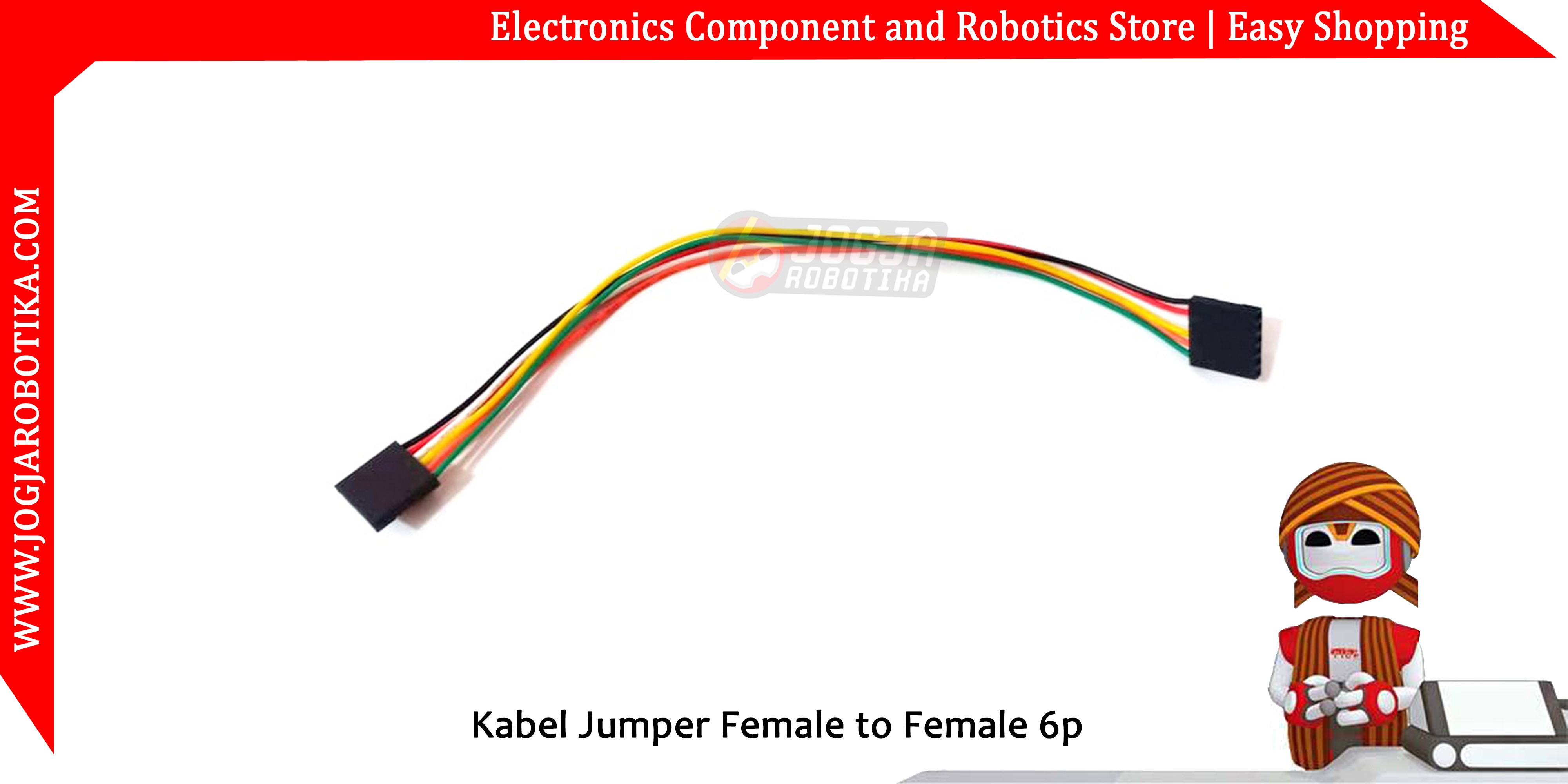 Kabel Jumper Female to Female 6p 20cm