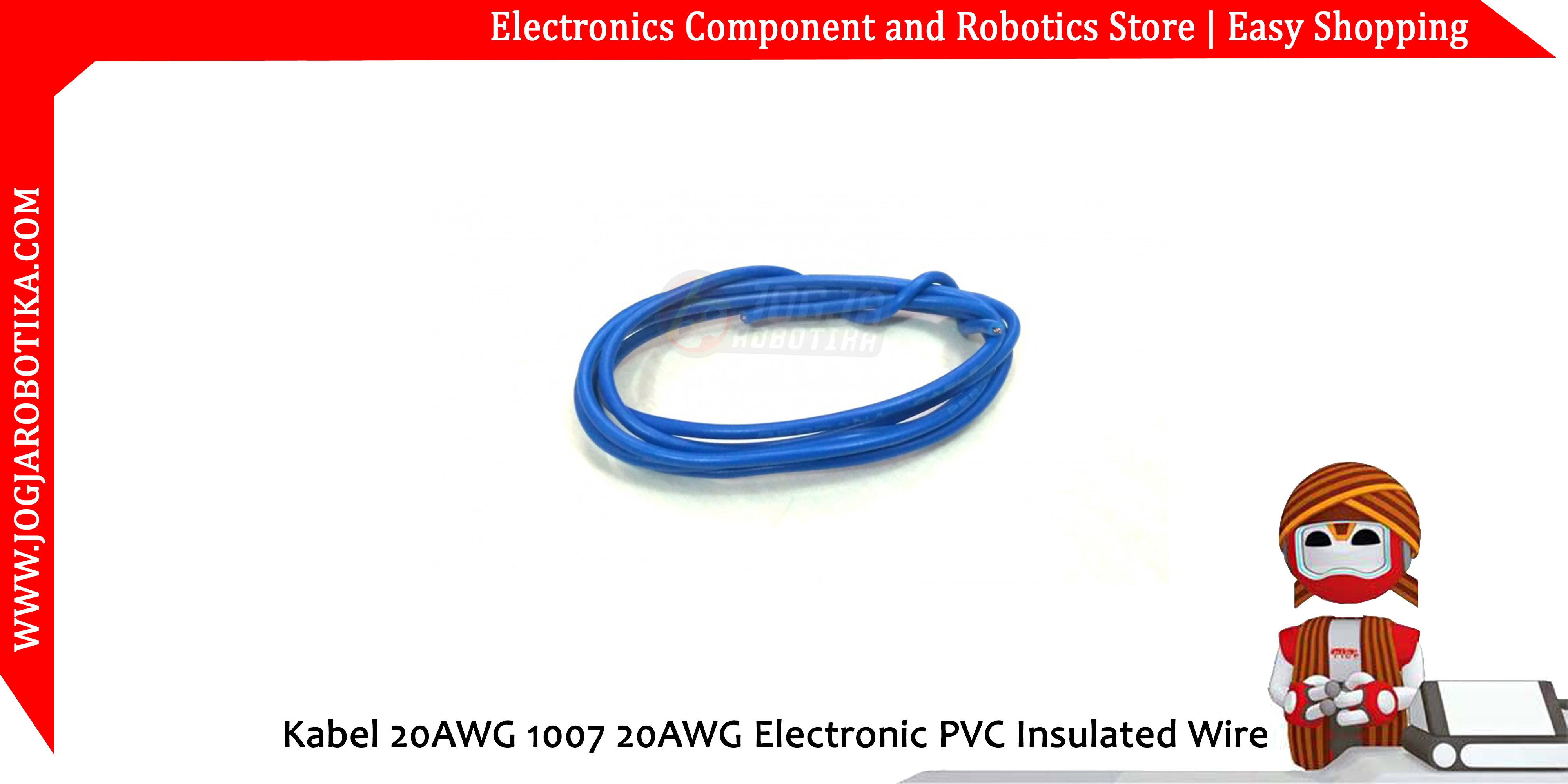Kabel 20AWG 1007 20AWG Electronic PVC Insulated Wire - Biru