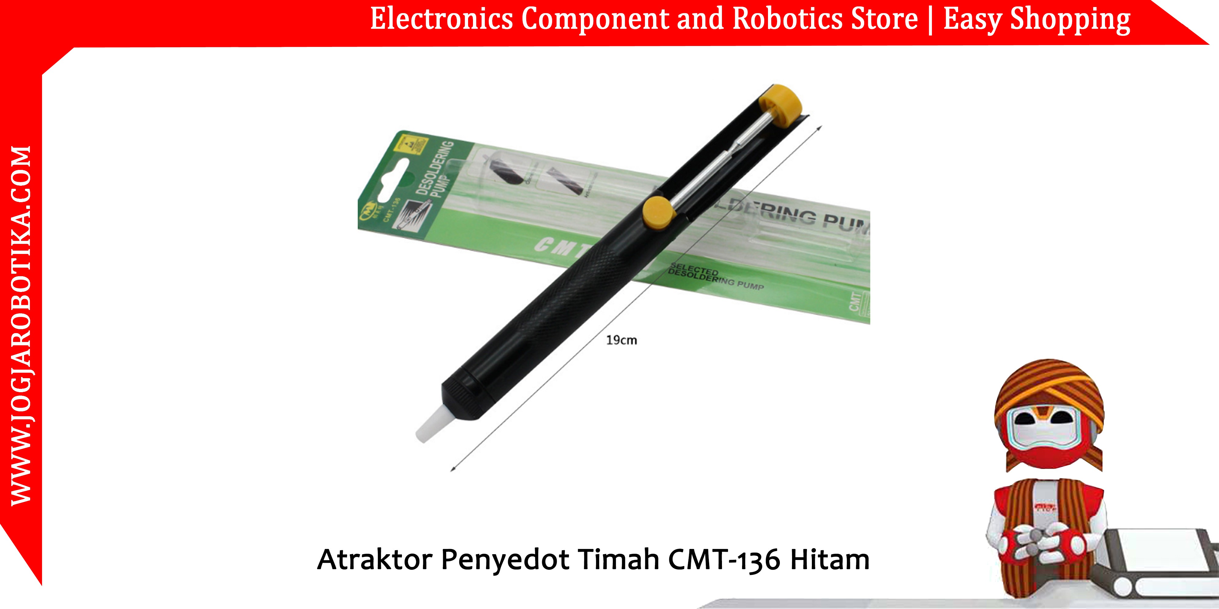 Atraktor Penyedot Timah CMT-136 Hitam