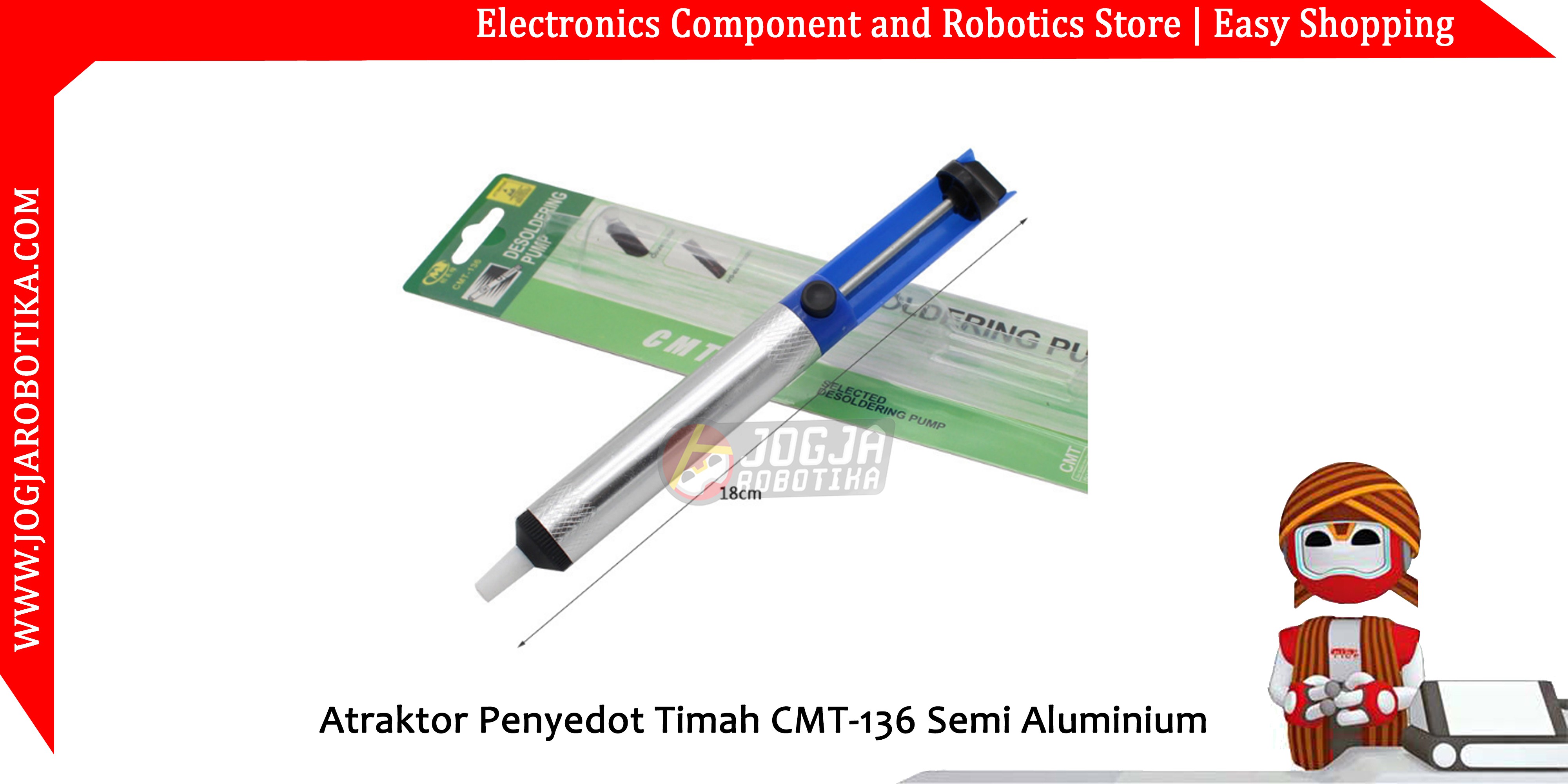 Atraktor Penyedot Timah CMT-136 Semi Aluminium