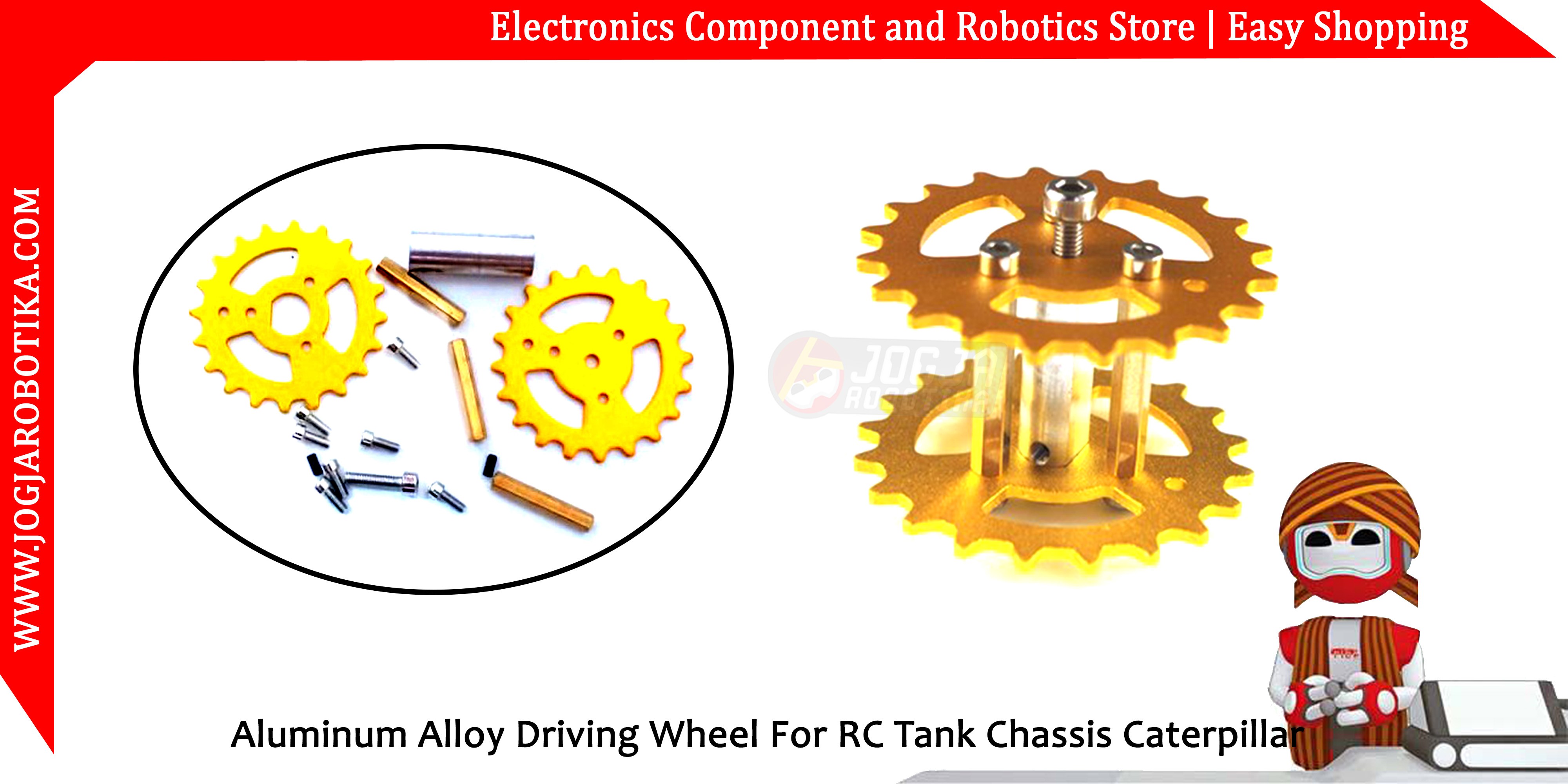 Aluminum Alloy Driving Wheel For RC Tank Chassis Caterpillar