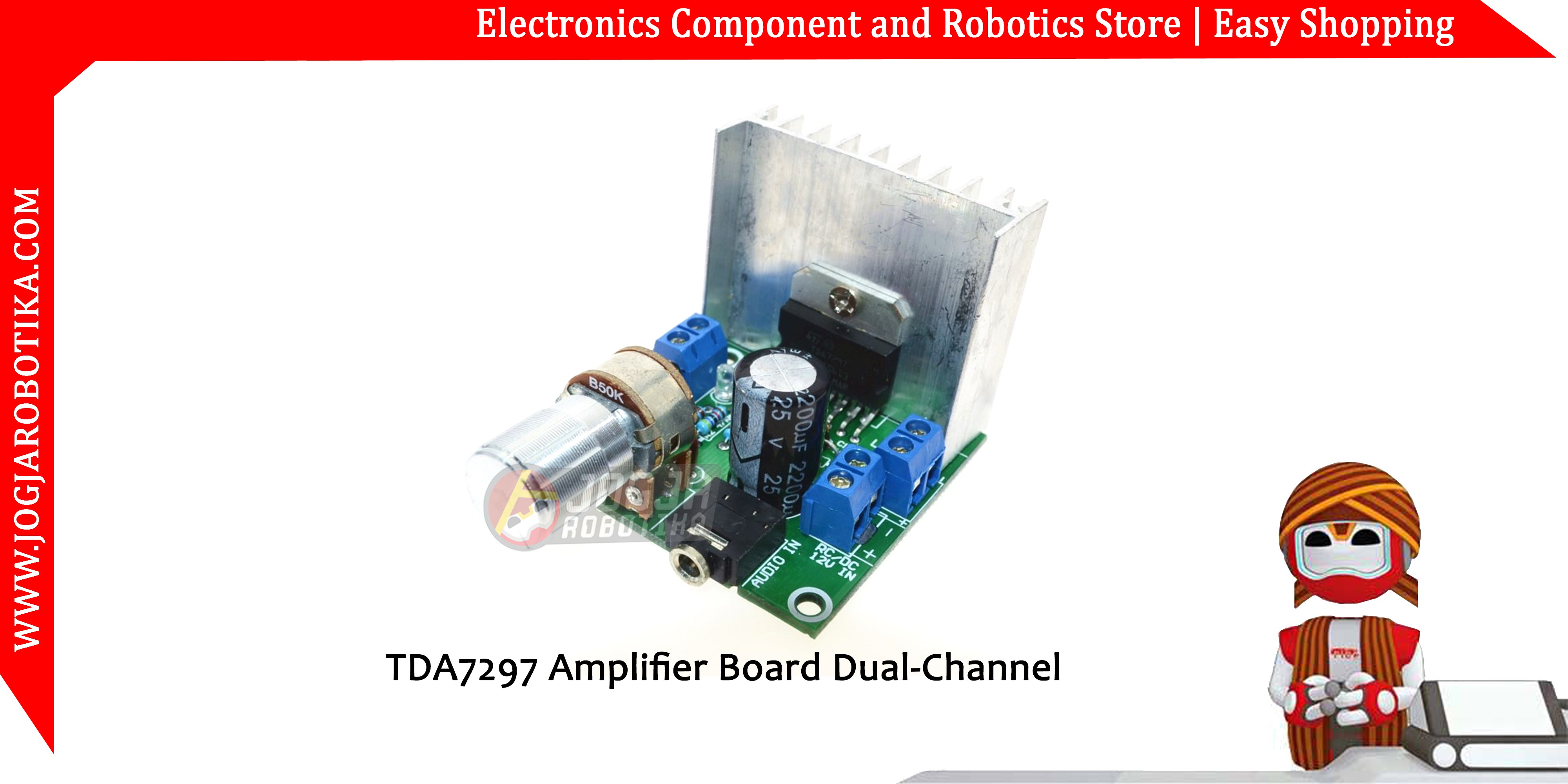 TDA7297 Amplifier Board Dual-Channel
