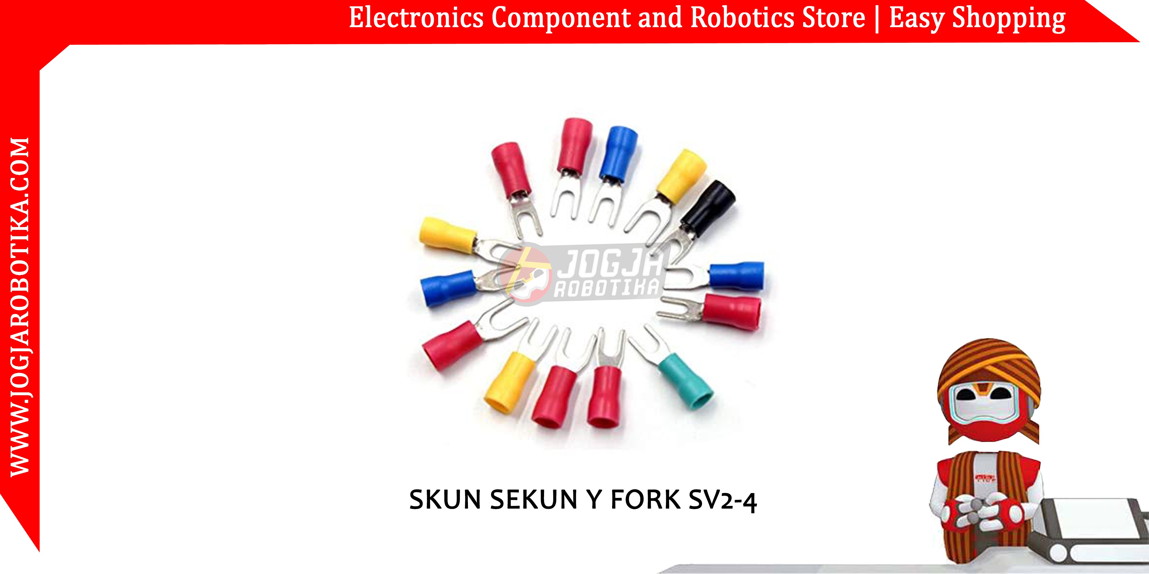 SKUN SEKUN Y FORK SV2-4- MERAH