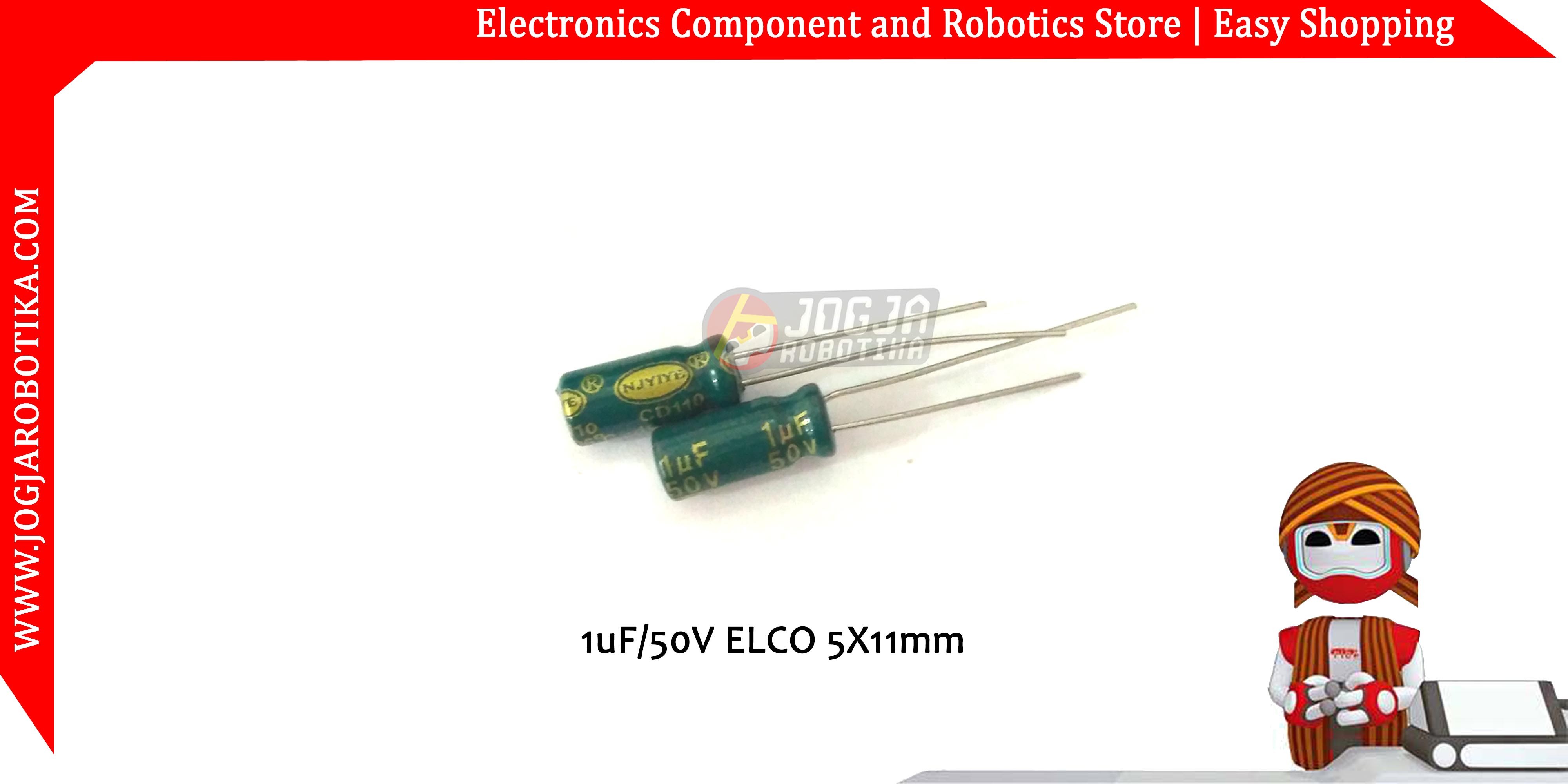 1uF/50V ELCO 5X11mm