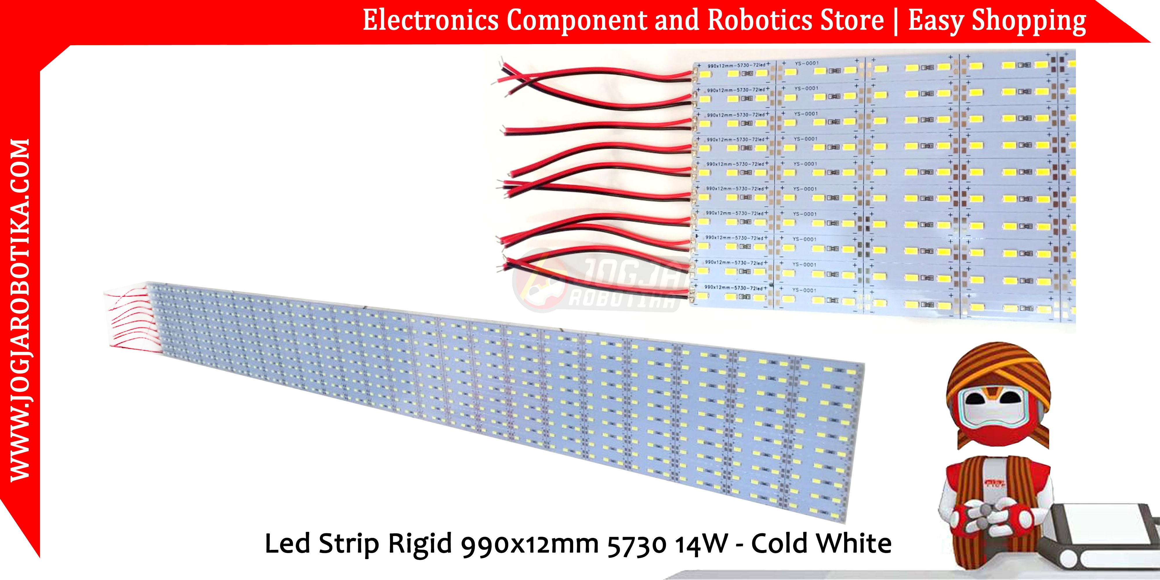 Led Strip Rigid 990x12mm 5730 14W - Cold White