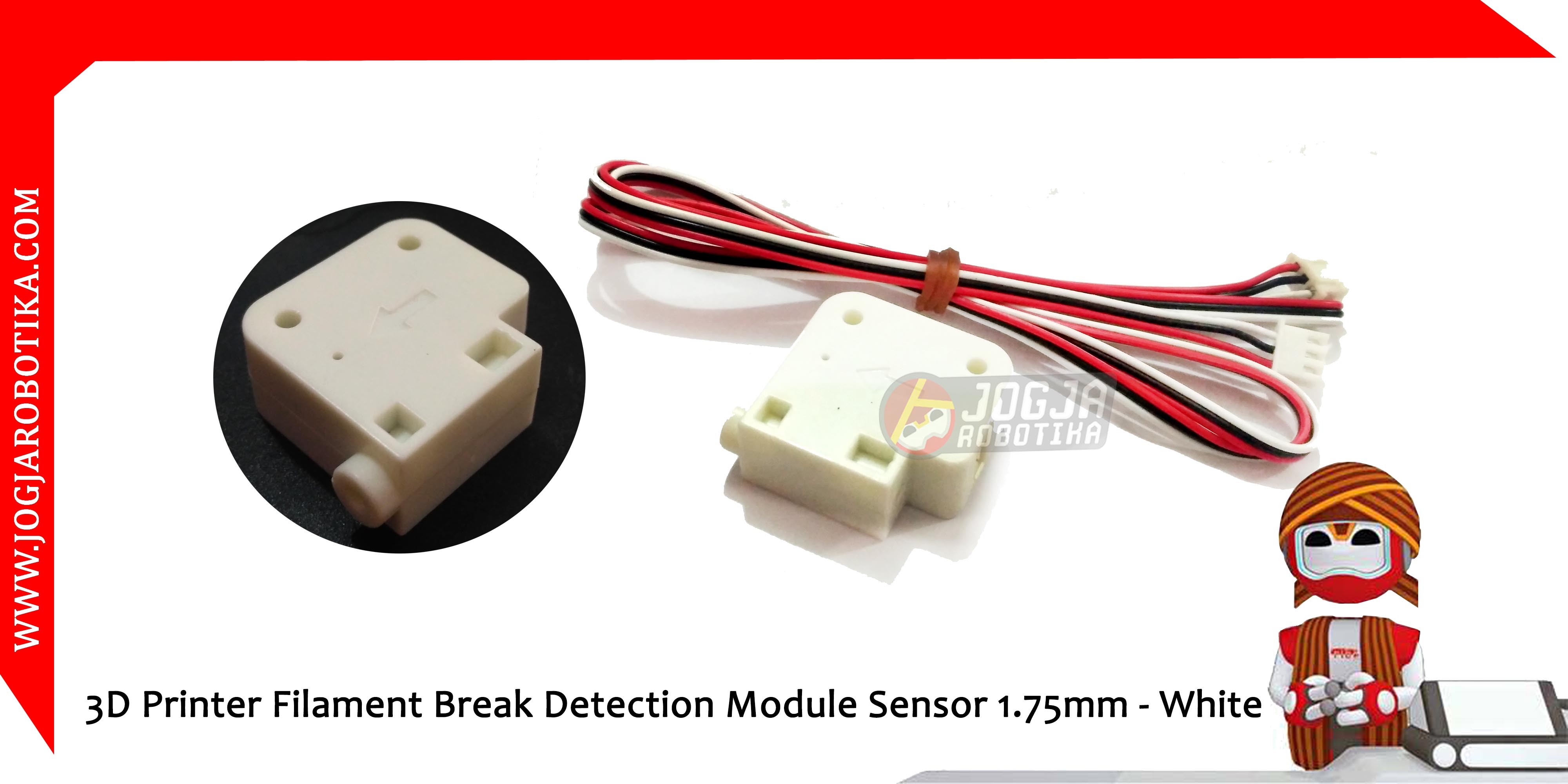 3D Printer Filament Break Detection Module Sensor 1.75mm - White
