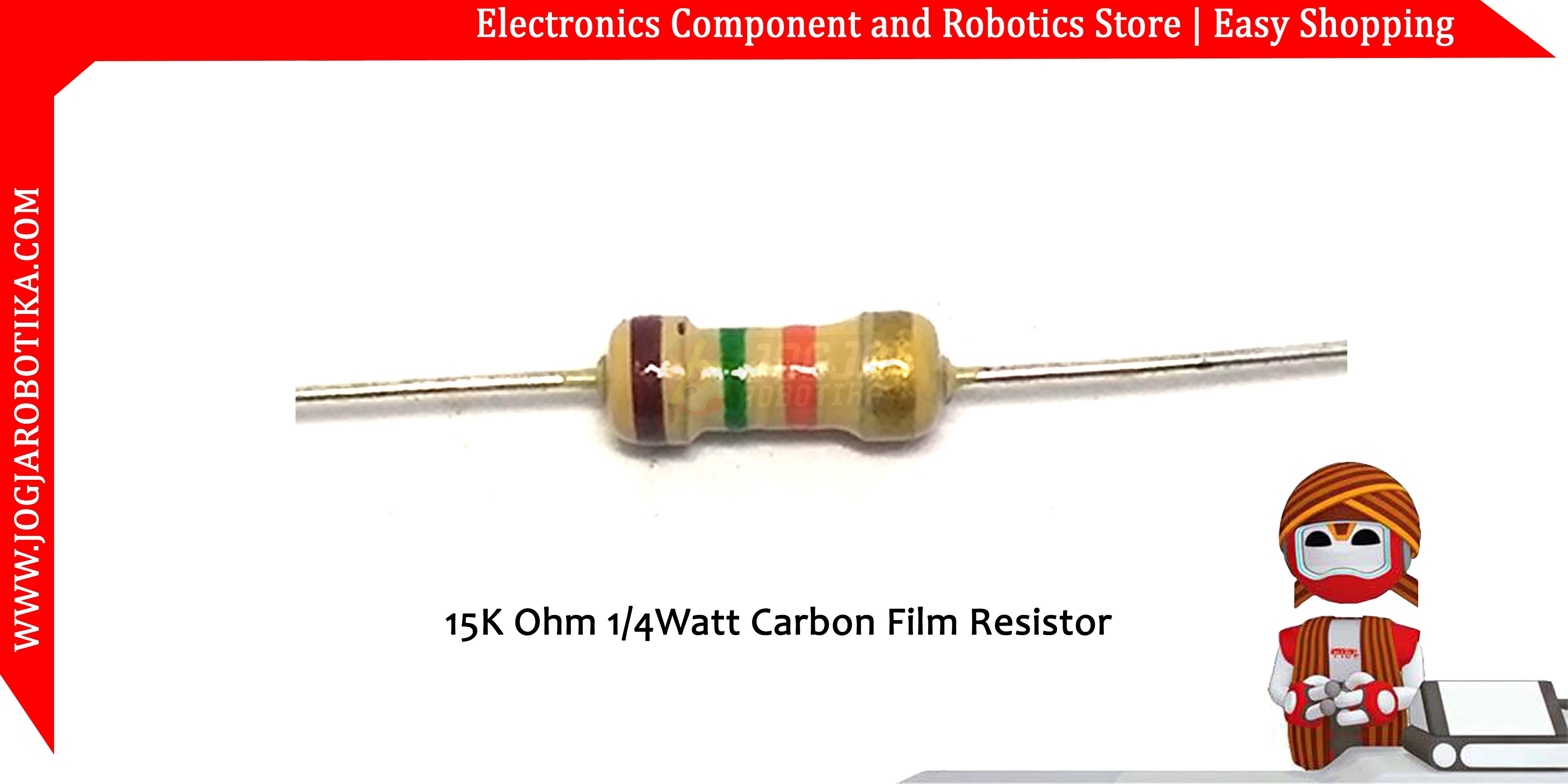 15K Ohm 1/4Watt Carbon Film Resistor