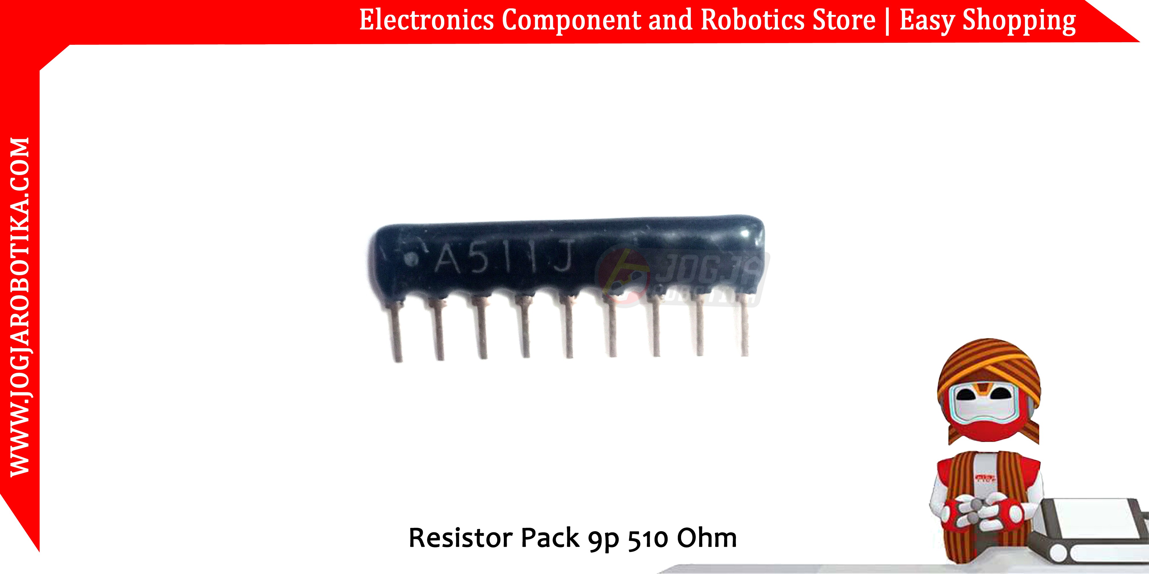 Resistor Pack 9p 510 Ohm