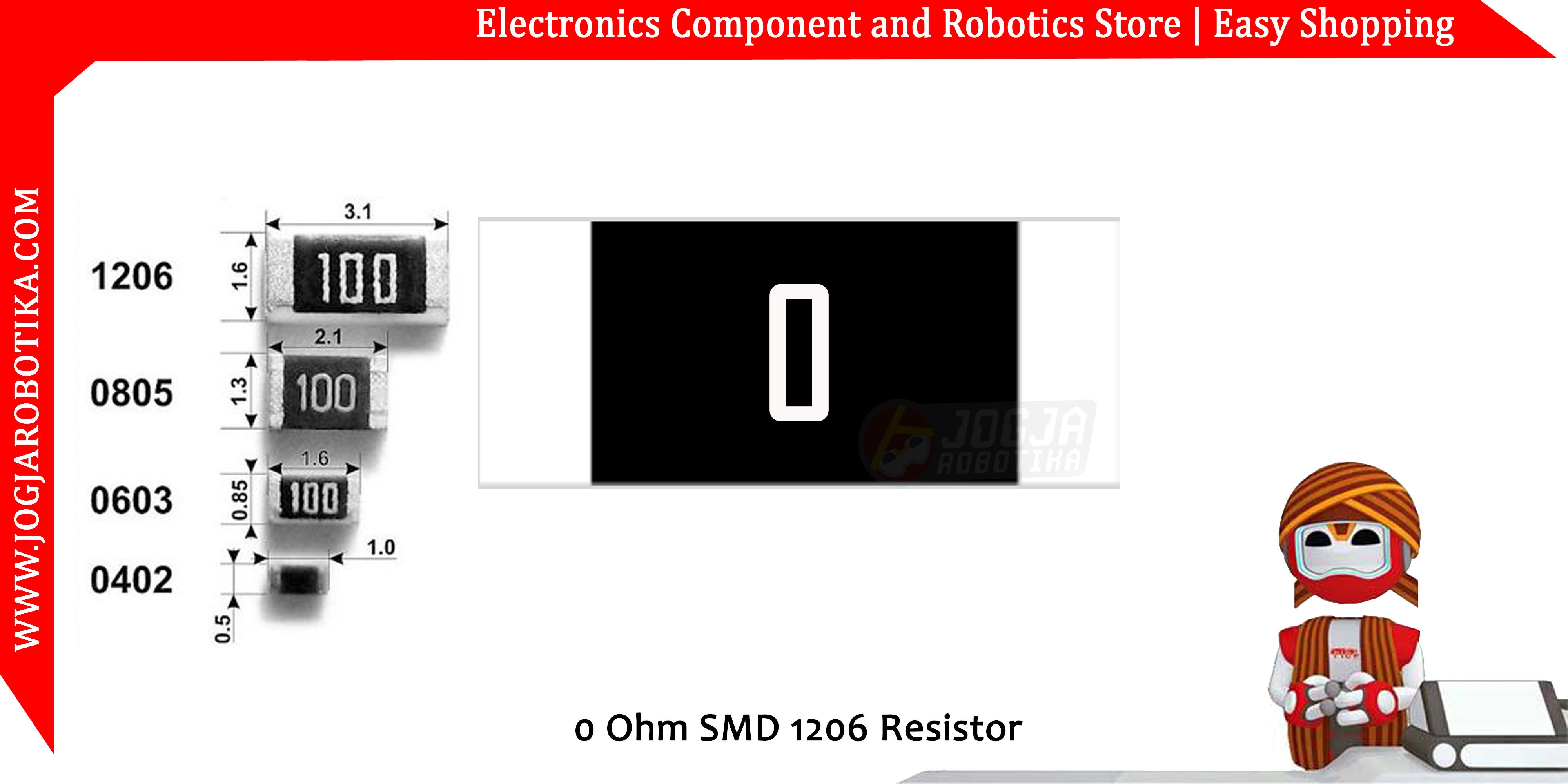 0 Ohm SMD 1206 Resistor