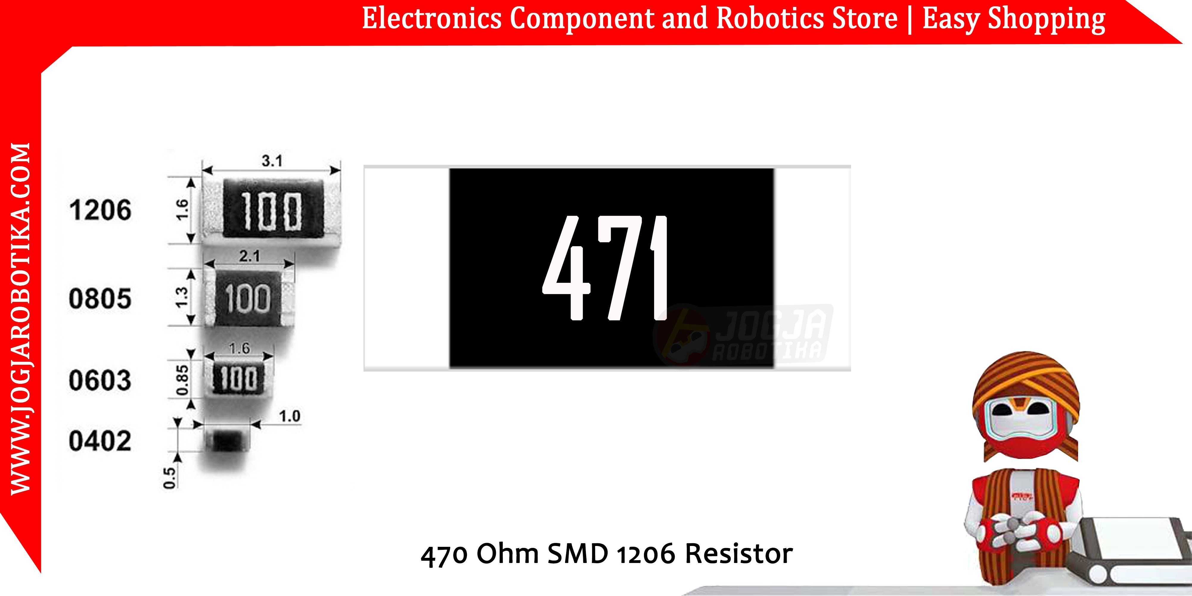 470 Ohm SMD 1206 Resistor