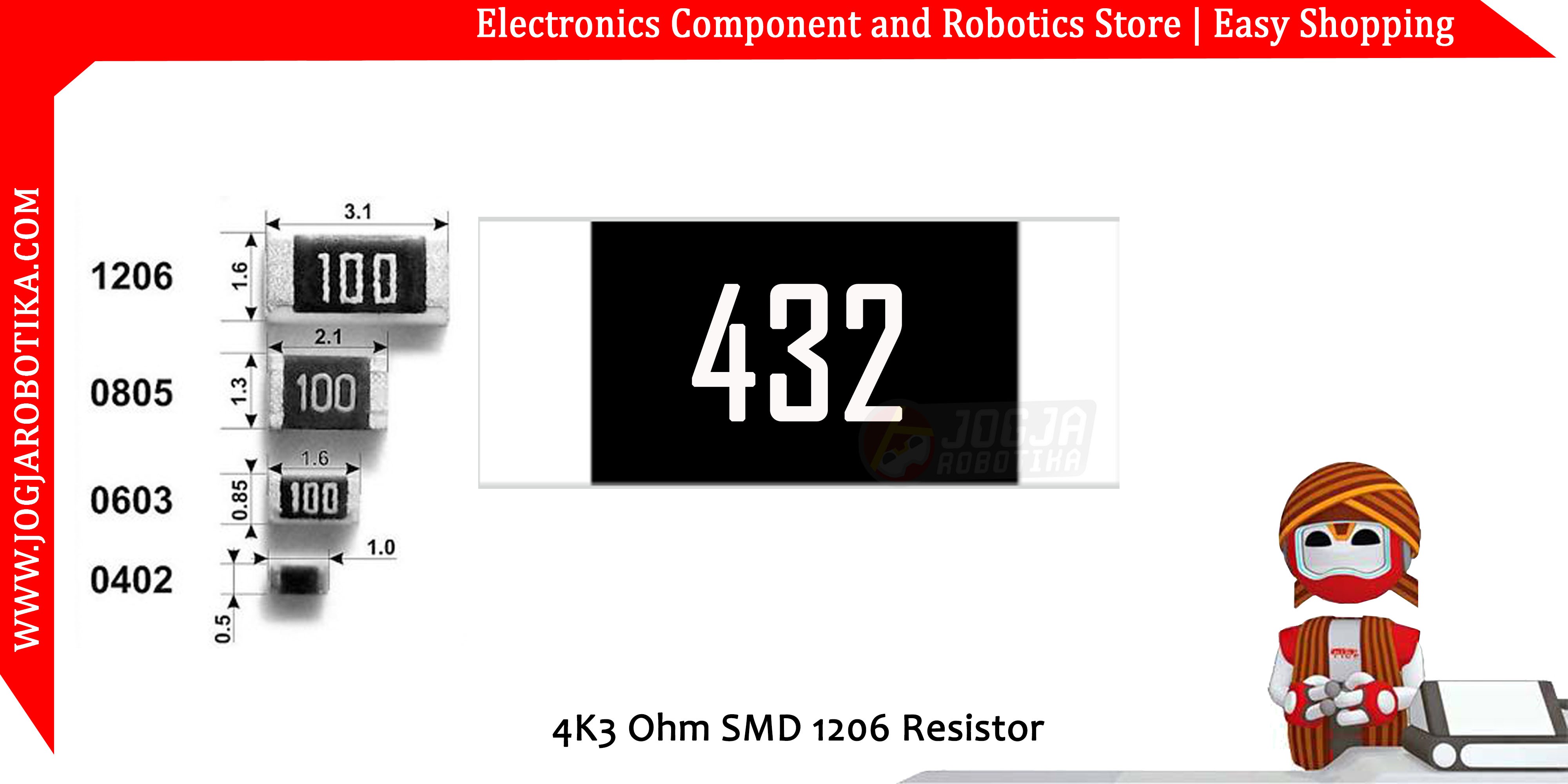 4K3 Ohm SMD 1206 Resistor