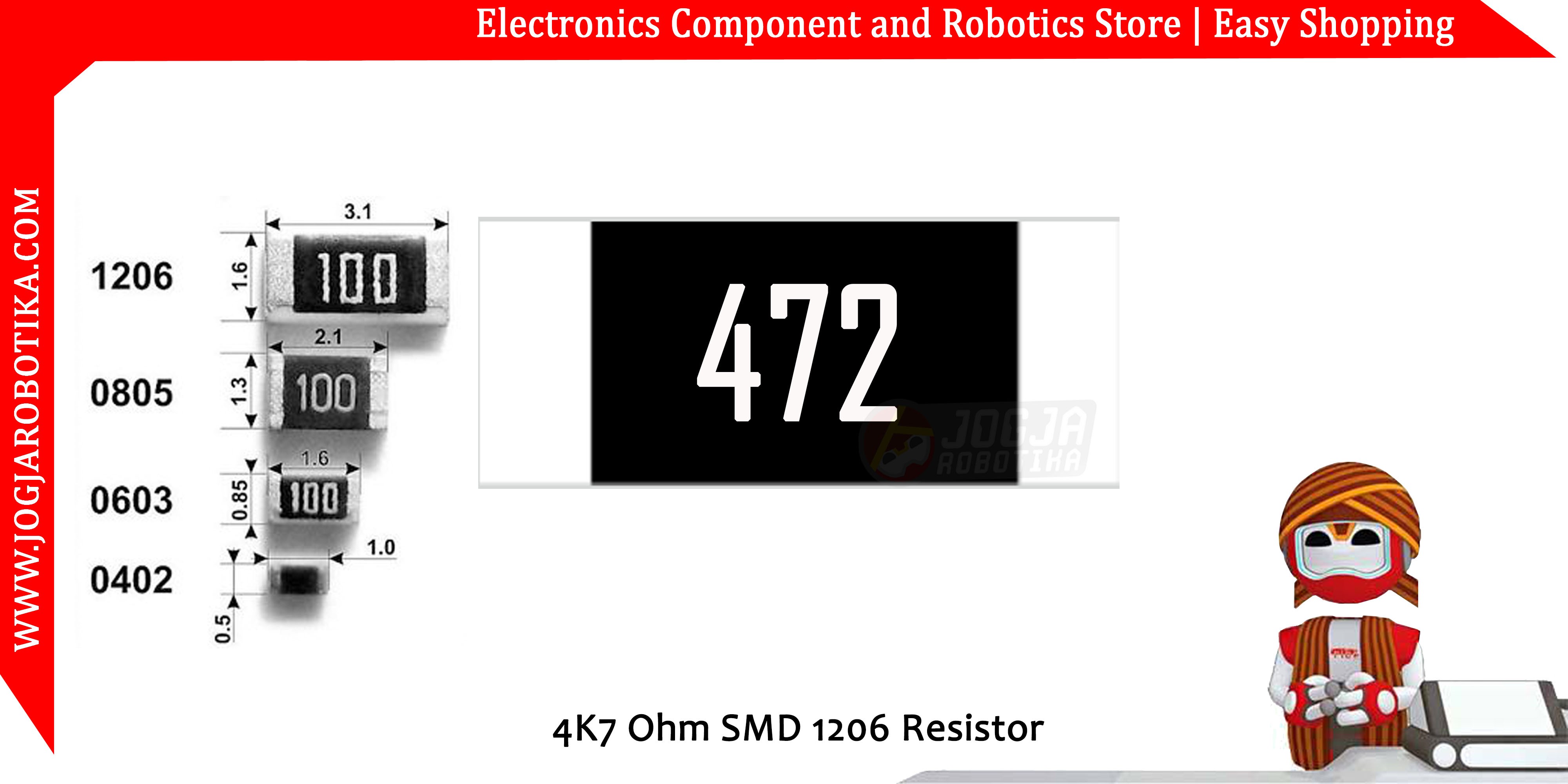 4K7 Ohm SMD 1206 Resistor